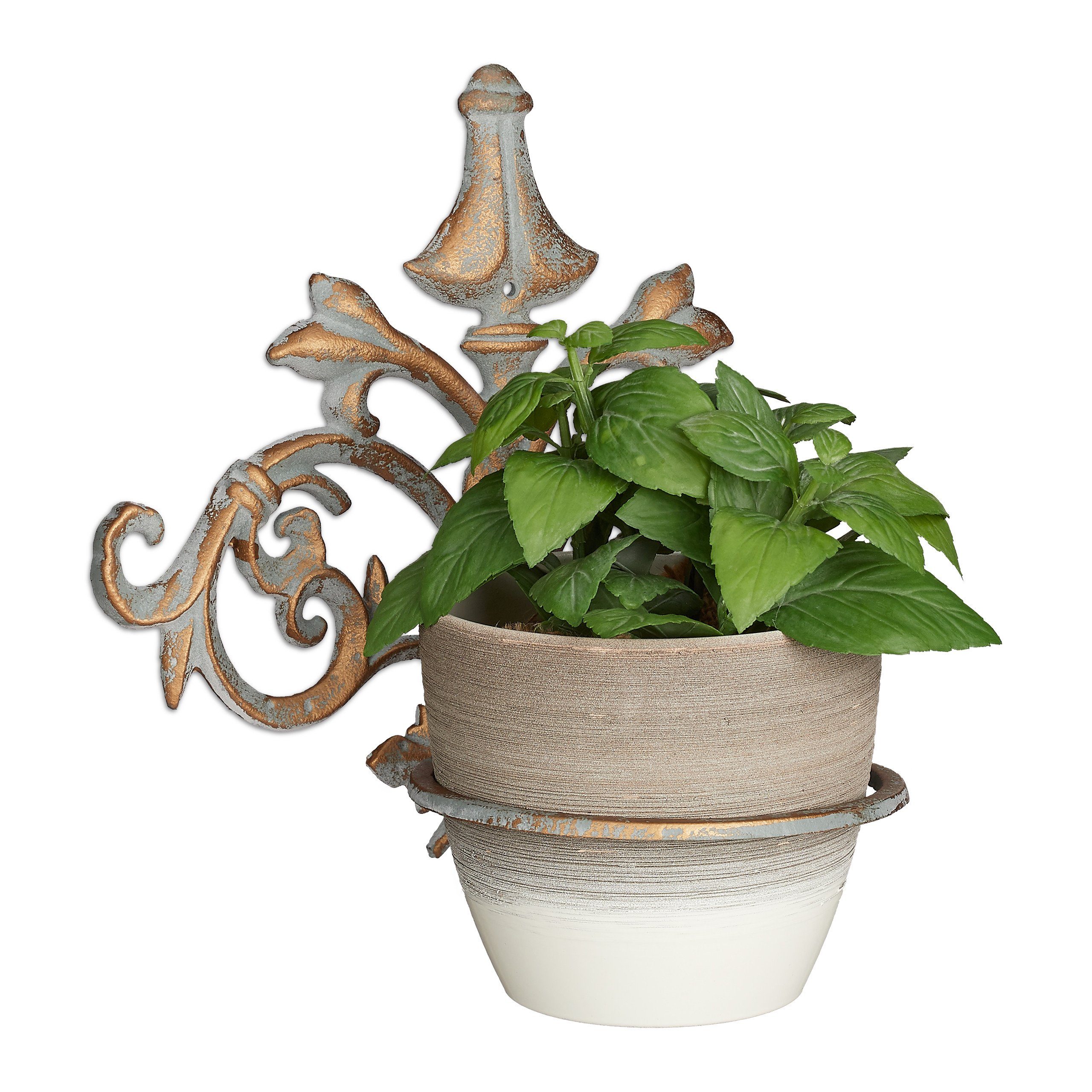 relaxdays Blumenständer Wand Blumenhalter Barock günstig online kaufen