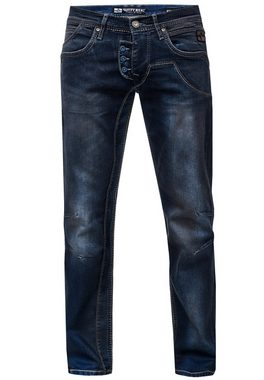 Rusty Neal Straight-Jeans RUBEN 47 in modischer Used-Optik