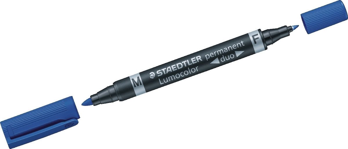 Thumbnail - STAEDTLER Permanentmarker Permanentmarker Lumocolor permanent duo blau