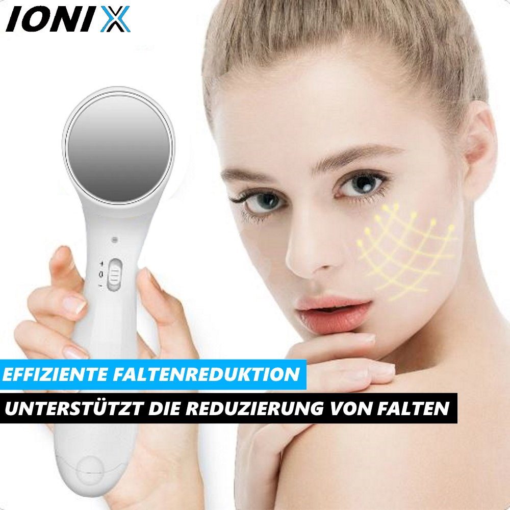 elektrischer Ultraschall Ionen Falten IONIX Gesichtsmassagegerät MAVURA Gesichtsmassage Anti Hautpflege Gesichts Massagestab Anti-Aging-Gerät,