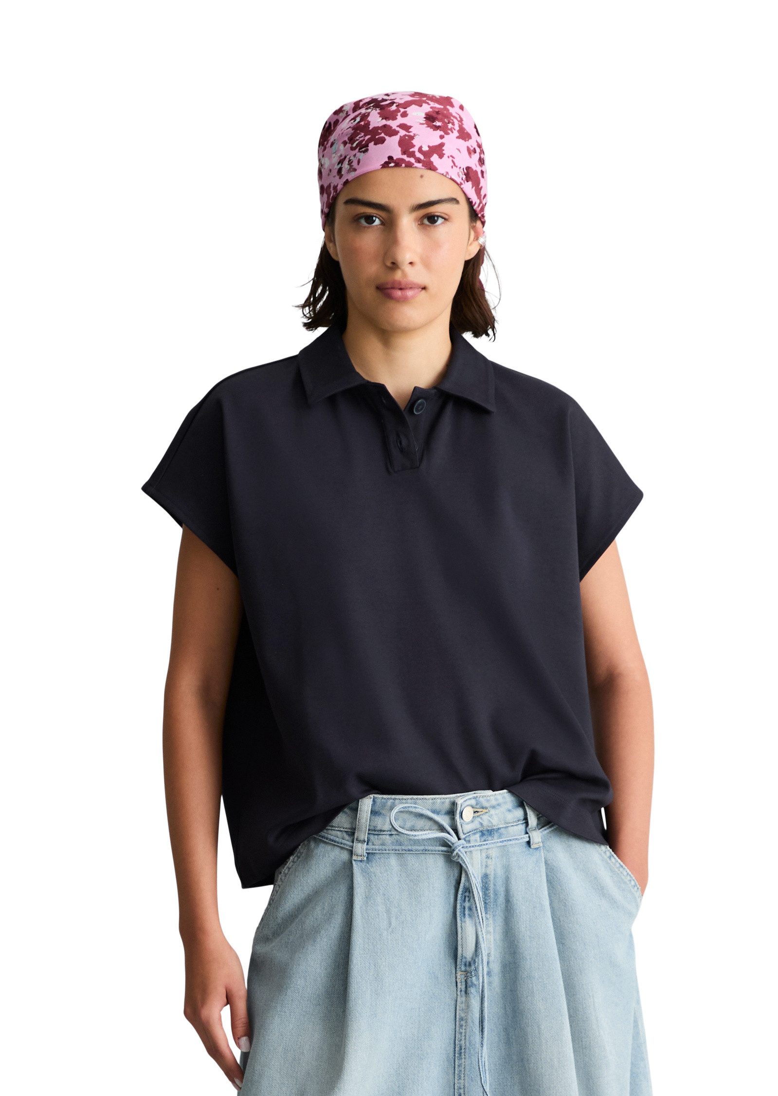 Marc O'Polo DENIM Poloshirt aus Interlock-Jersey