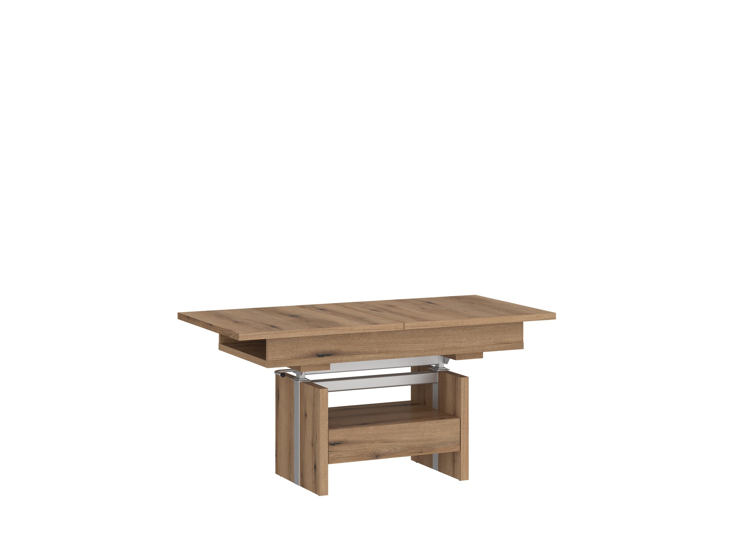designimpex Couchtisch WM-1 ausziehbar höhenverstellbar mit Schublade Wohnzimmer Tisch, Funktionstisch, Wohnzimmertisch, Tisch, Esstisch, Sofatisch, Rollen