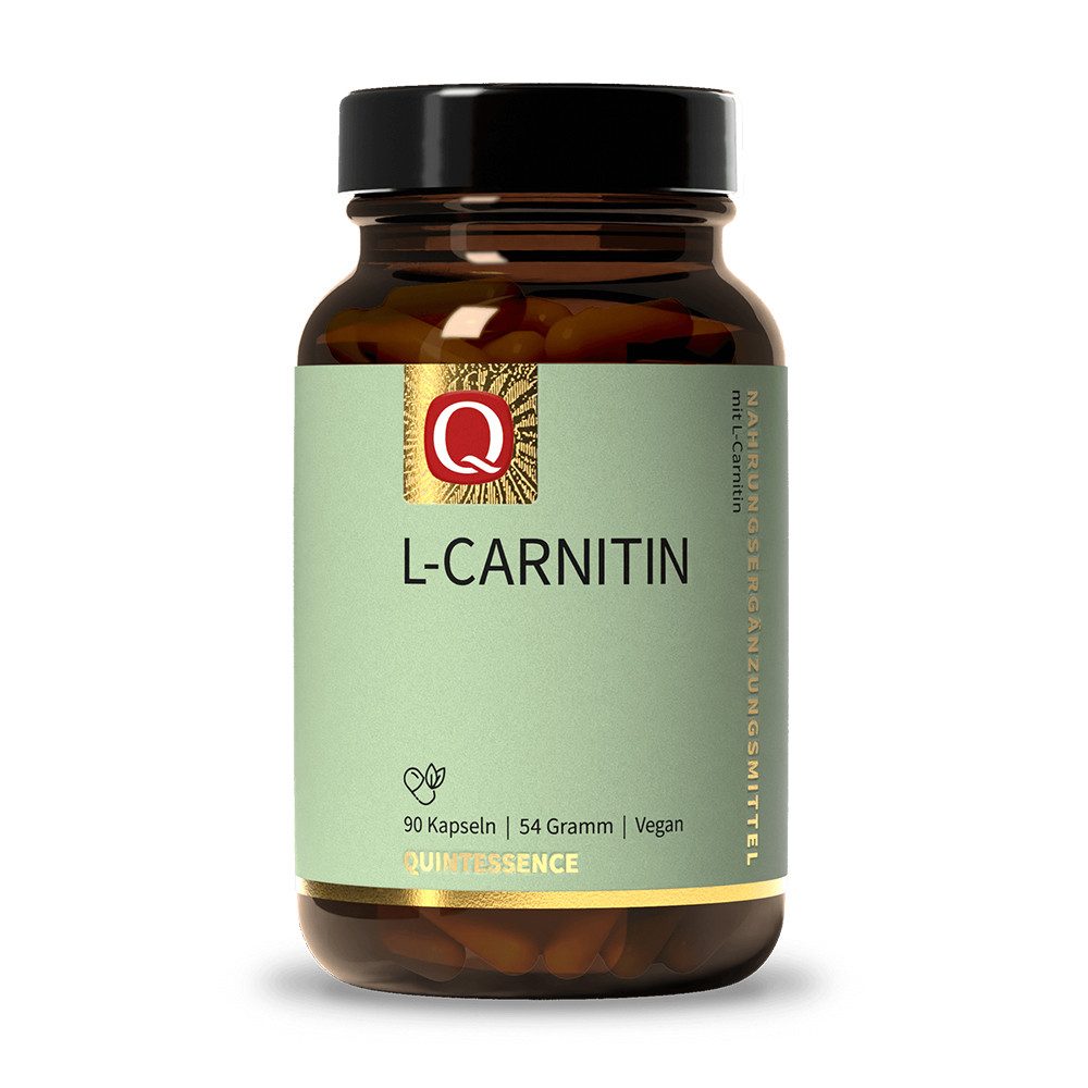 Quintessence L-Carnitin - Besonders beliebt bei Sportlern und Veganern - 90 Kapseln, 54 g, hergestellt mit dem Qualitätsrohstoff: Carnipure.