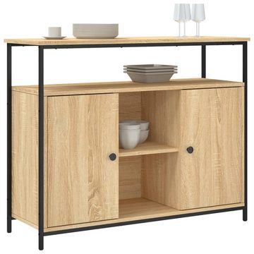 vidaXL Sideboard Sideboard Sonoma-Eiche 100x35x80 cm Holzwerkstoff (1 St)