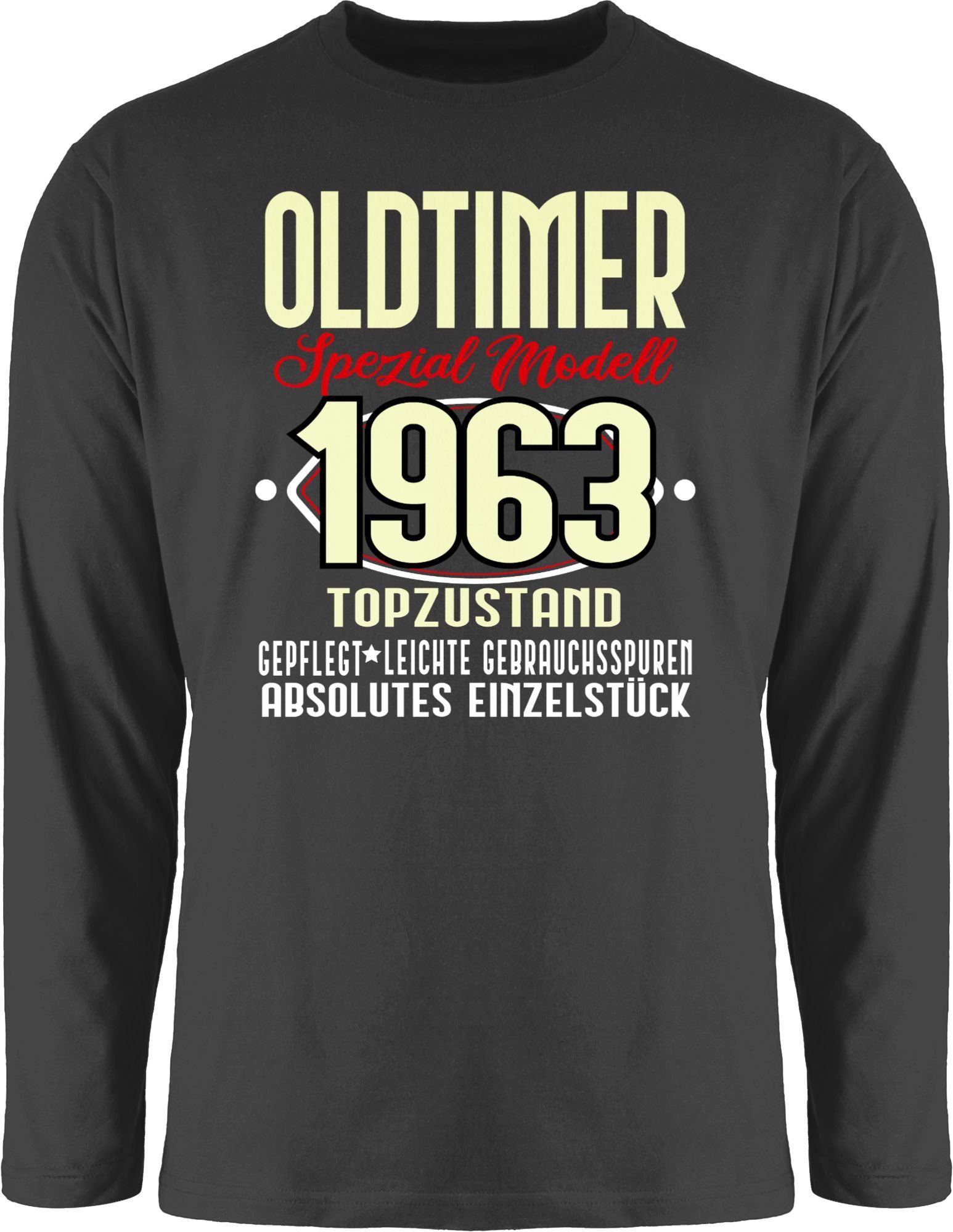 Shirtracer Rundhalsshirt Sechzigster I Oldtimer Spezial Modell 1963 60. Geburtstag 1 Schwarz
