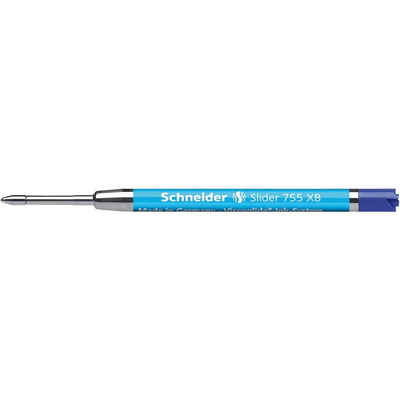Schneider 10 Schneider Slider 755 Kugelschreiberminen XB blau Tintenpatrone