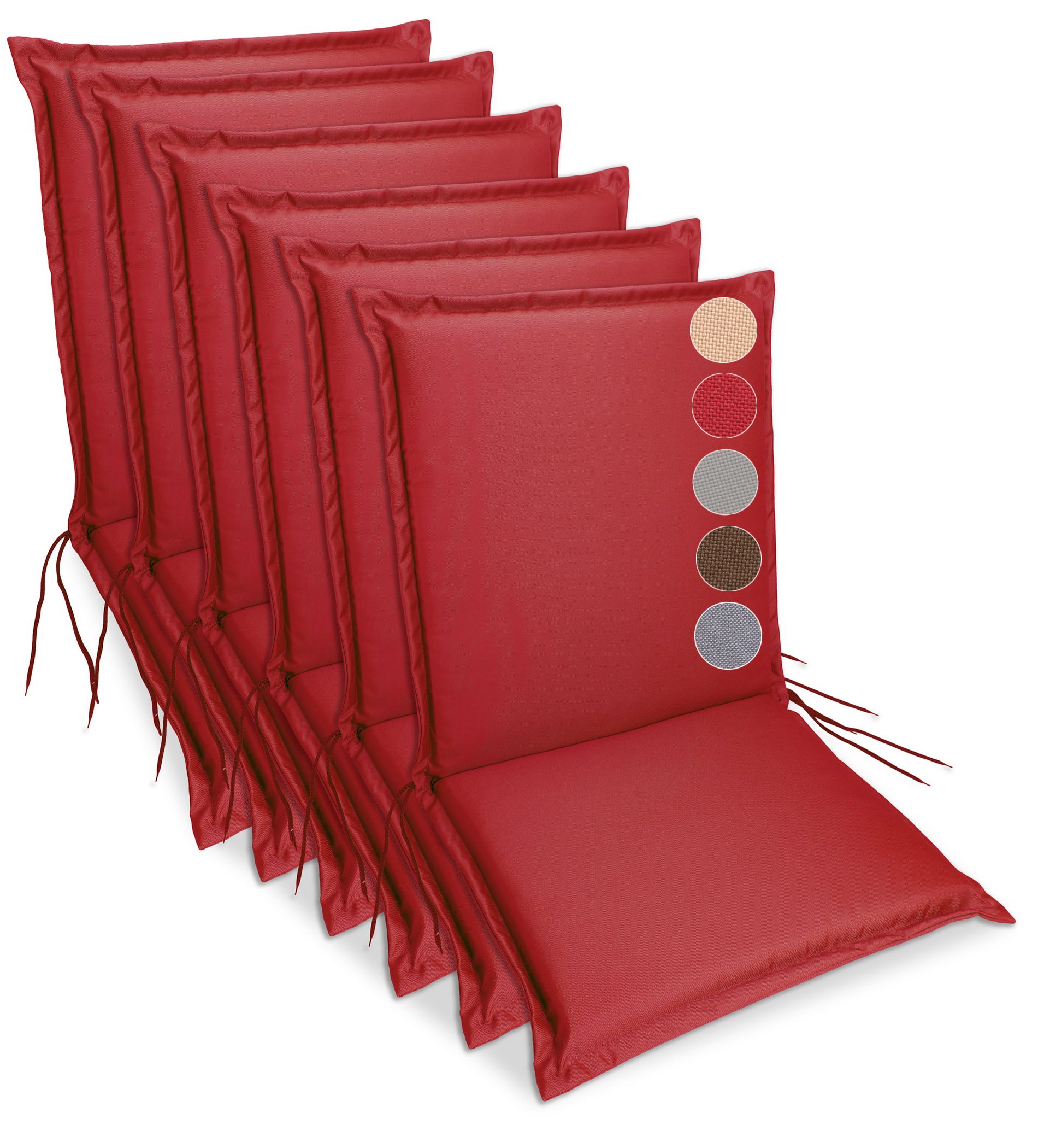 sunnypillow Liegenauflage Niedriglehner Auflage Gartenstuhlauflage, 100 günstig online kaufen