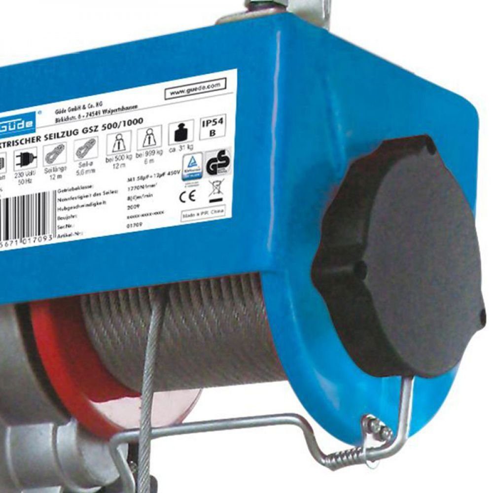 Güde Seilzug Güde Elektrischer Seilzug GSZ 500/1000