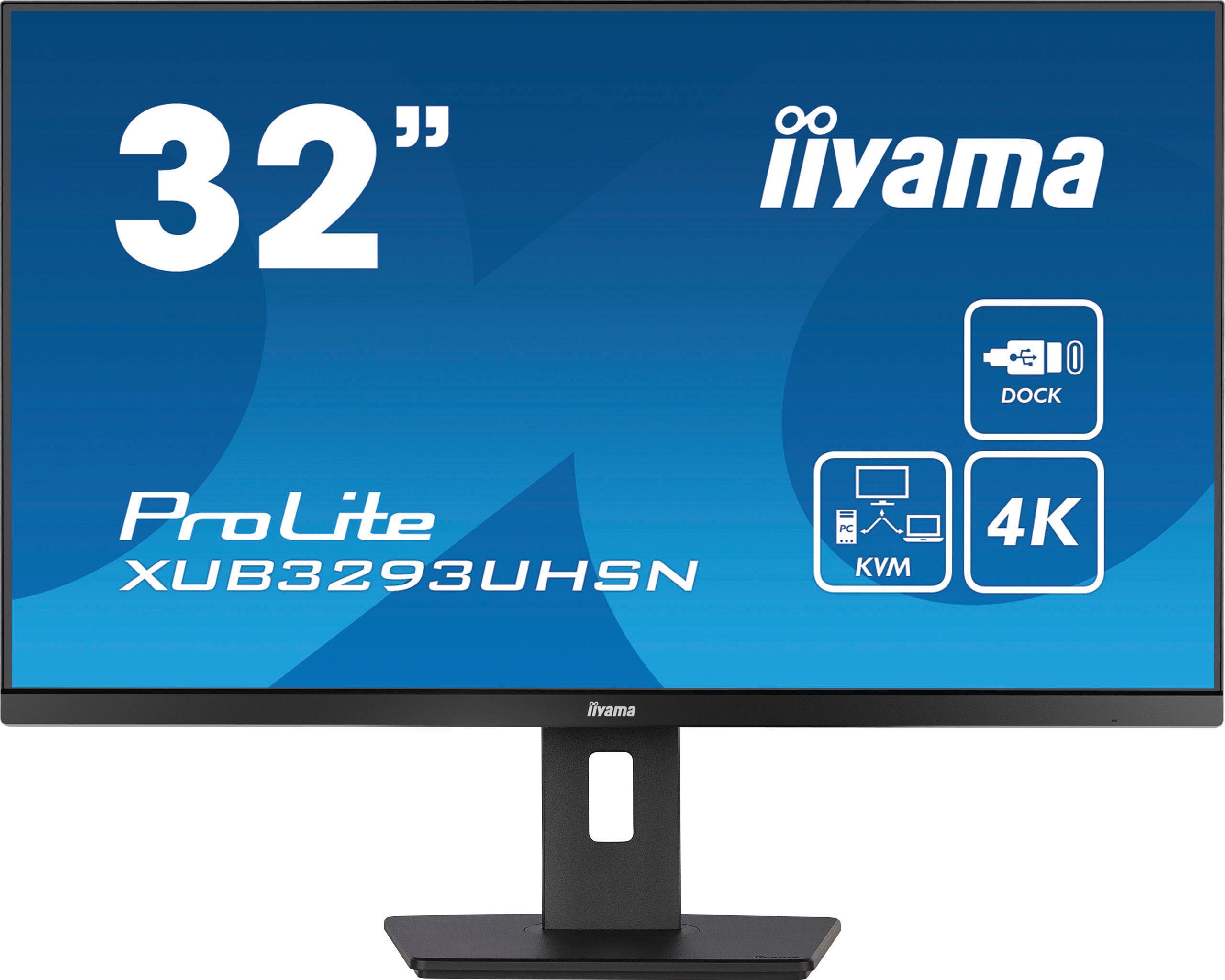 Iiyama 31.5 LED-Monitor (80 cm/31 ", 3840 x 2160 px, 4K Ultra HD, 4 ms Reaktionszeit, 60 Hz, IPS-LCD)