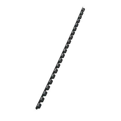 LEITZ Stiftmine LEITZ Plastikbinderücken, DIN A4, 21 Ringe, 6 mm, schwarz