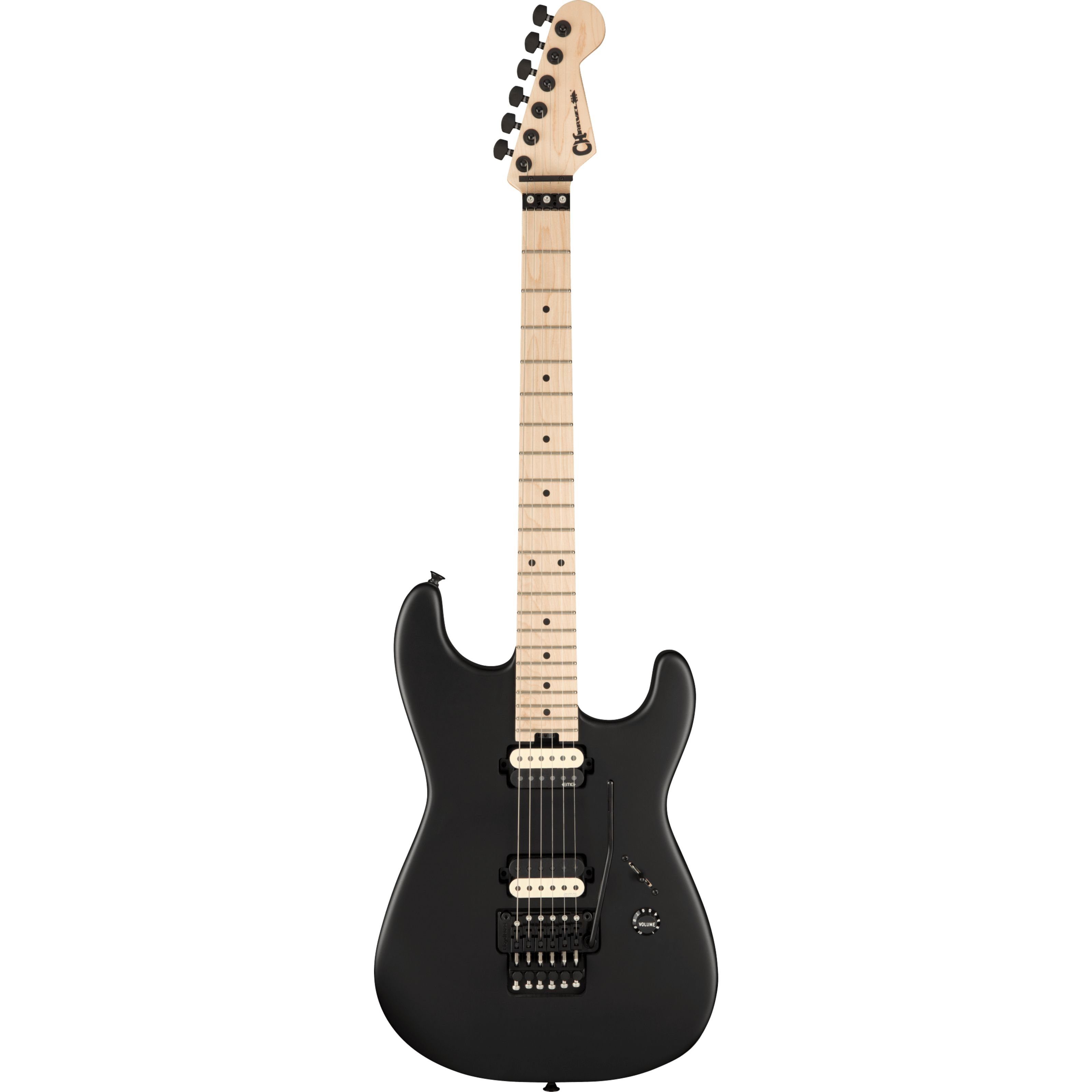 Charvel Spielzeug-Musikinstrument, Jim Root Signature Pro-Mod San Dimas Style 1 HH FR M Satin Black - E-G