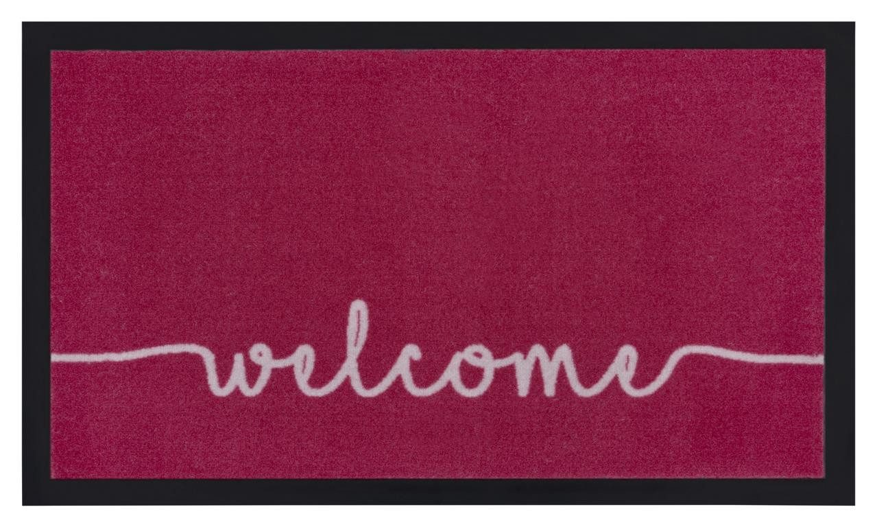 HANSE Home Fußmatte Cozy Welcome, Türmatte, rechteckig, Höhe: 5 mm, Waschbar, Schmutzfangmatte, Outdoor, Innen, Rutschfest, Wetterfest