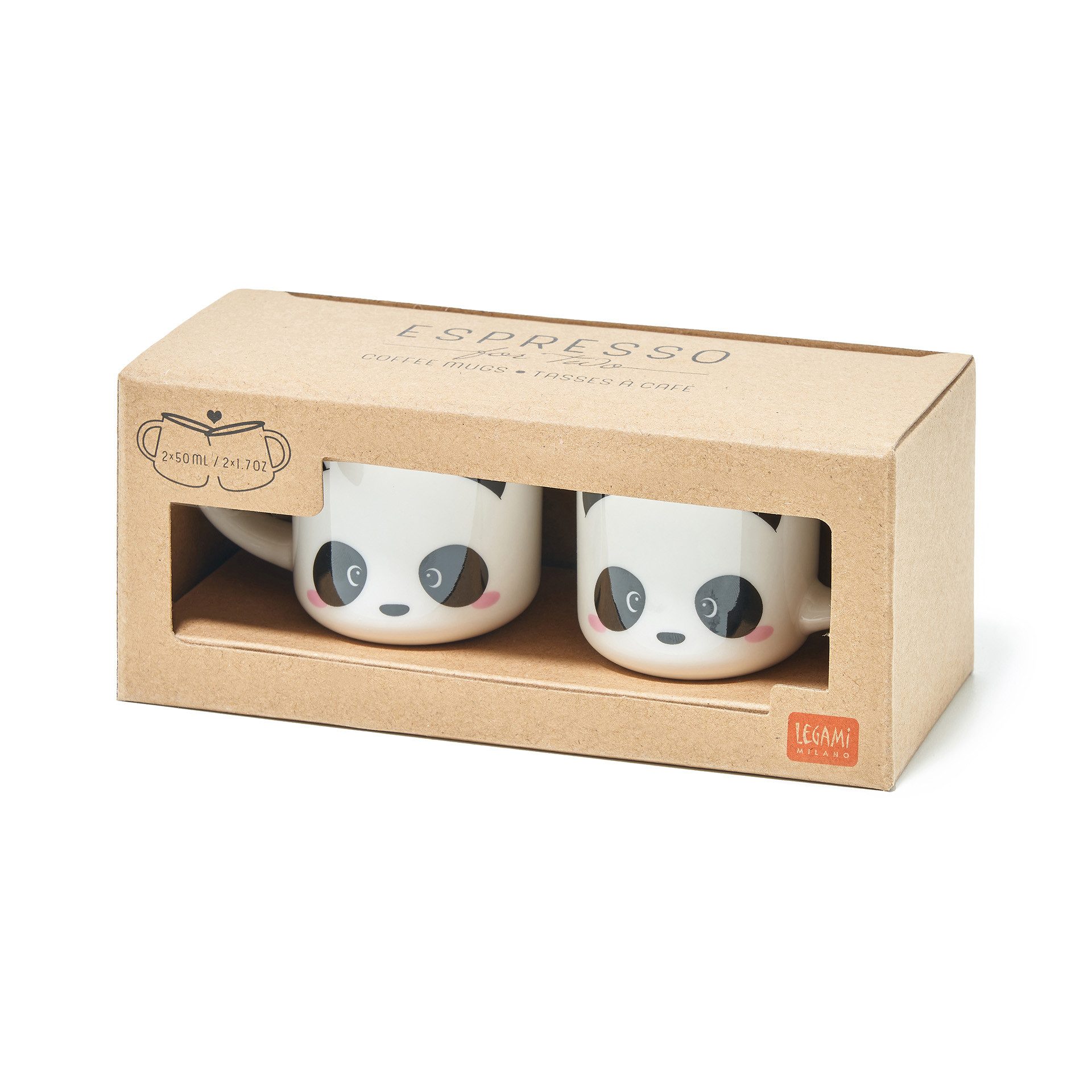 Legami Espressotasse Legami 2 Espressotassen Espresso for two Panda