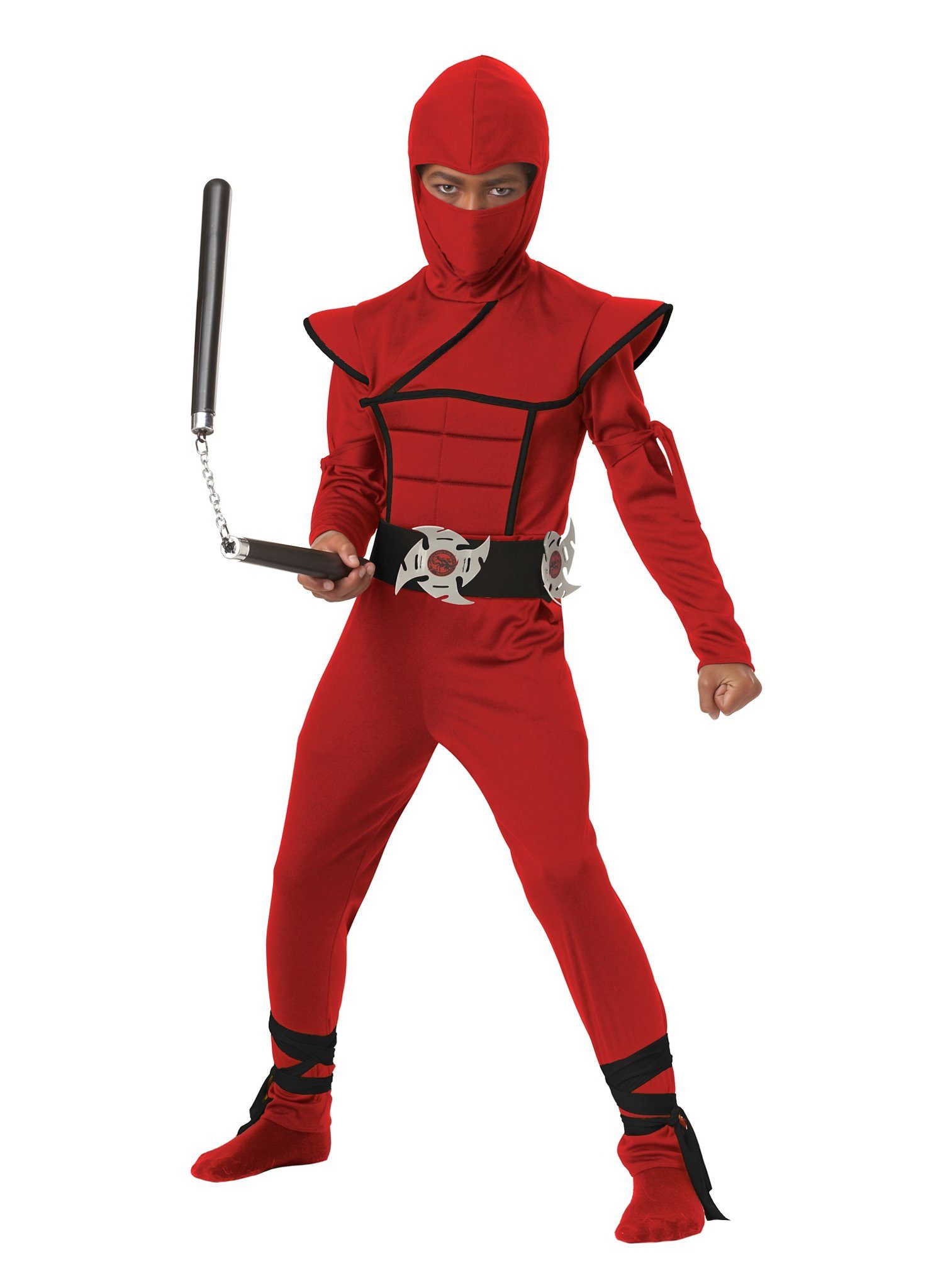Kostüm Ninja Fighter Kostüm für Kinder rot