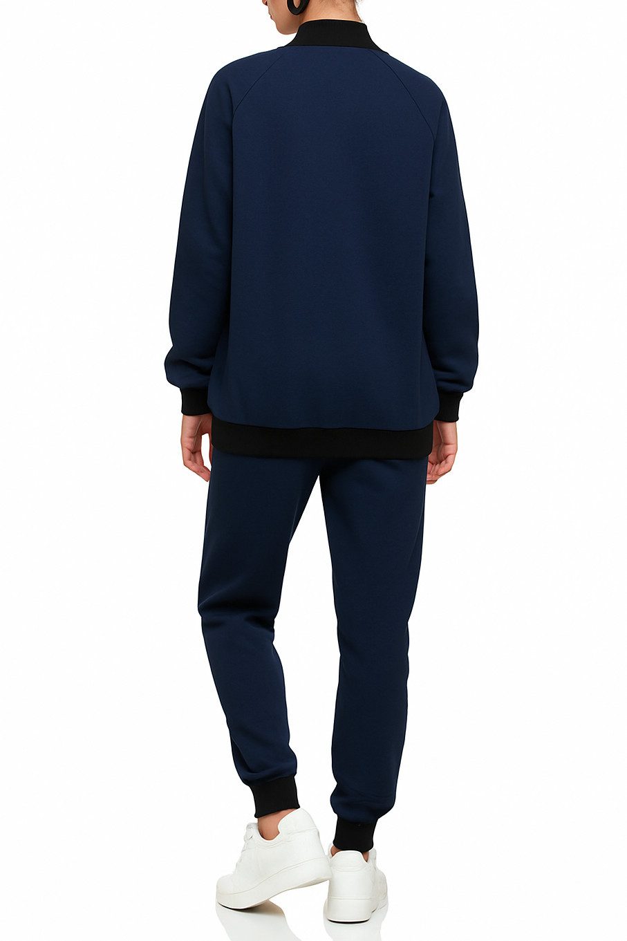 L.gonline Freizeitanzug Damen Trainingsanzug, Freizeitanzug ohne Kapuze 500A (Kapuzenjacke mit Reißverschluss, Hose, 2-tlg), Fitness Freizeit Casual