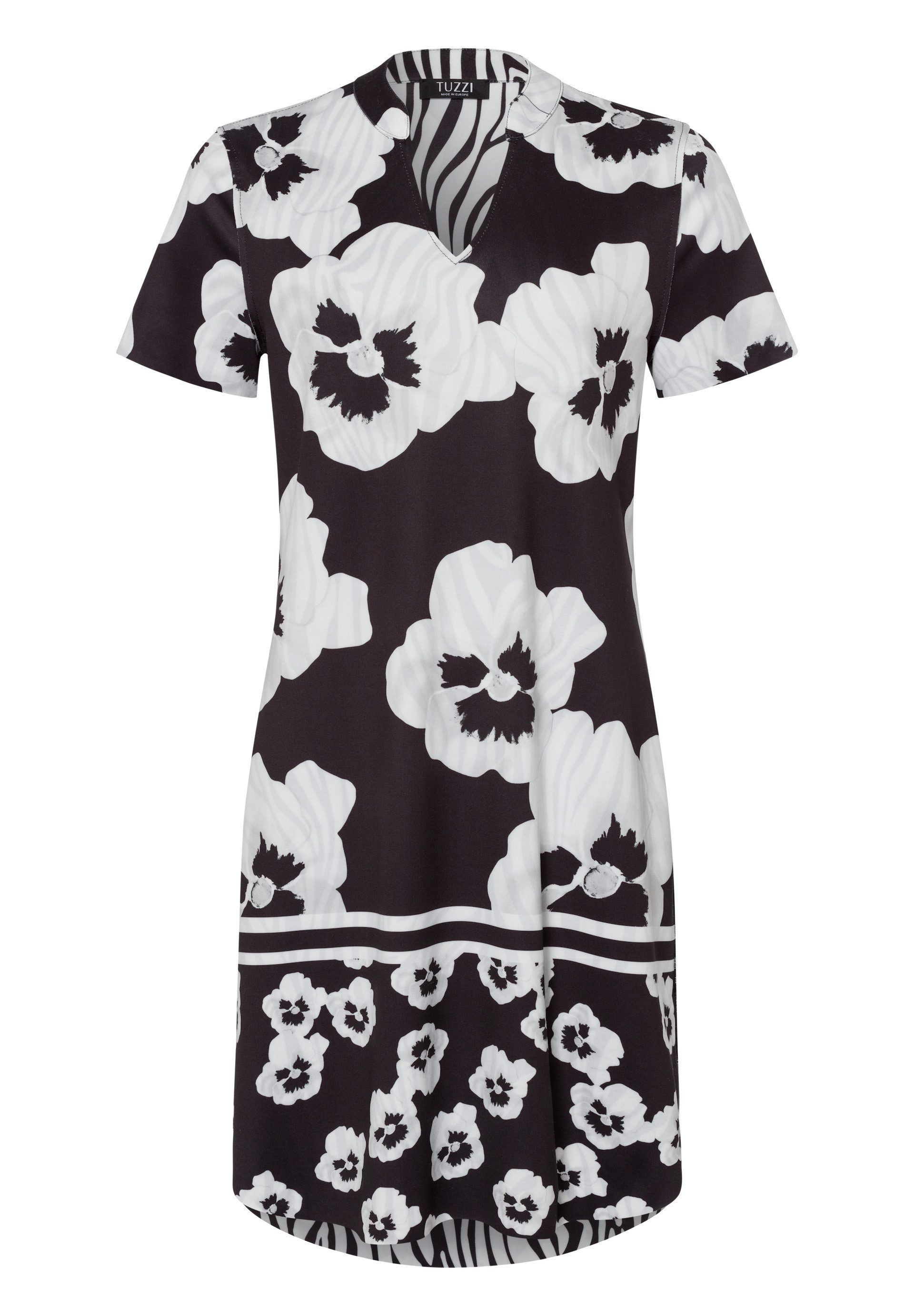 Jerseykleid als Wendekleid mit modernem Dessin