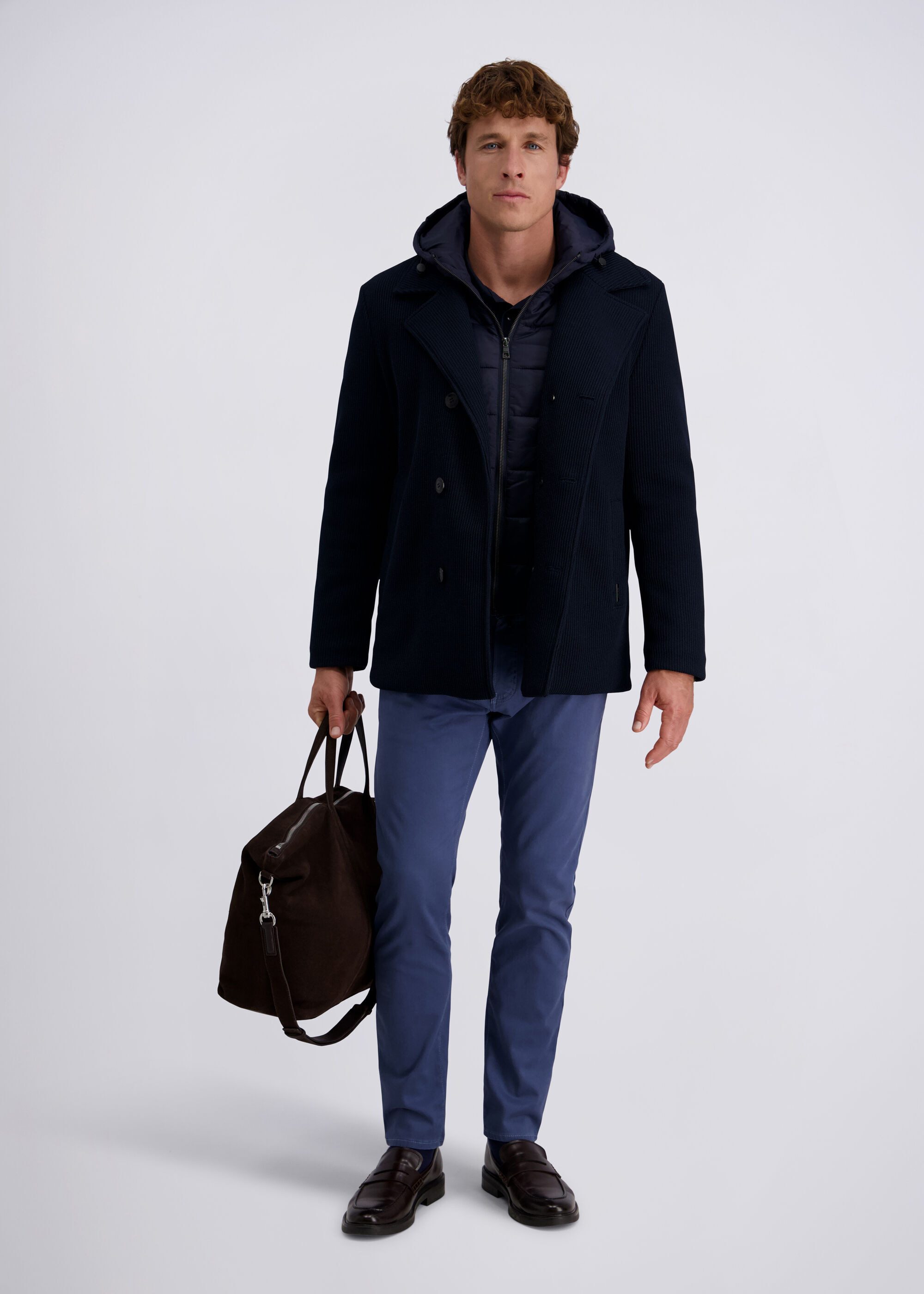 Pierre Cardin Winterjacke (1-St) mit Kerbkragen