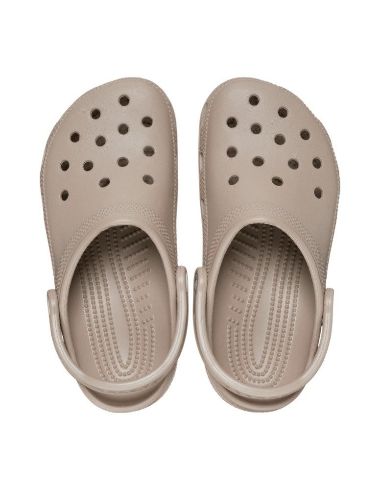 Crocs Sandale Classic Clog Taupe beigebraun Badeschuh