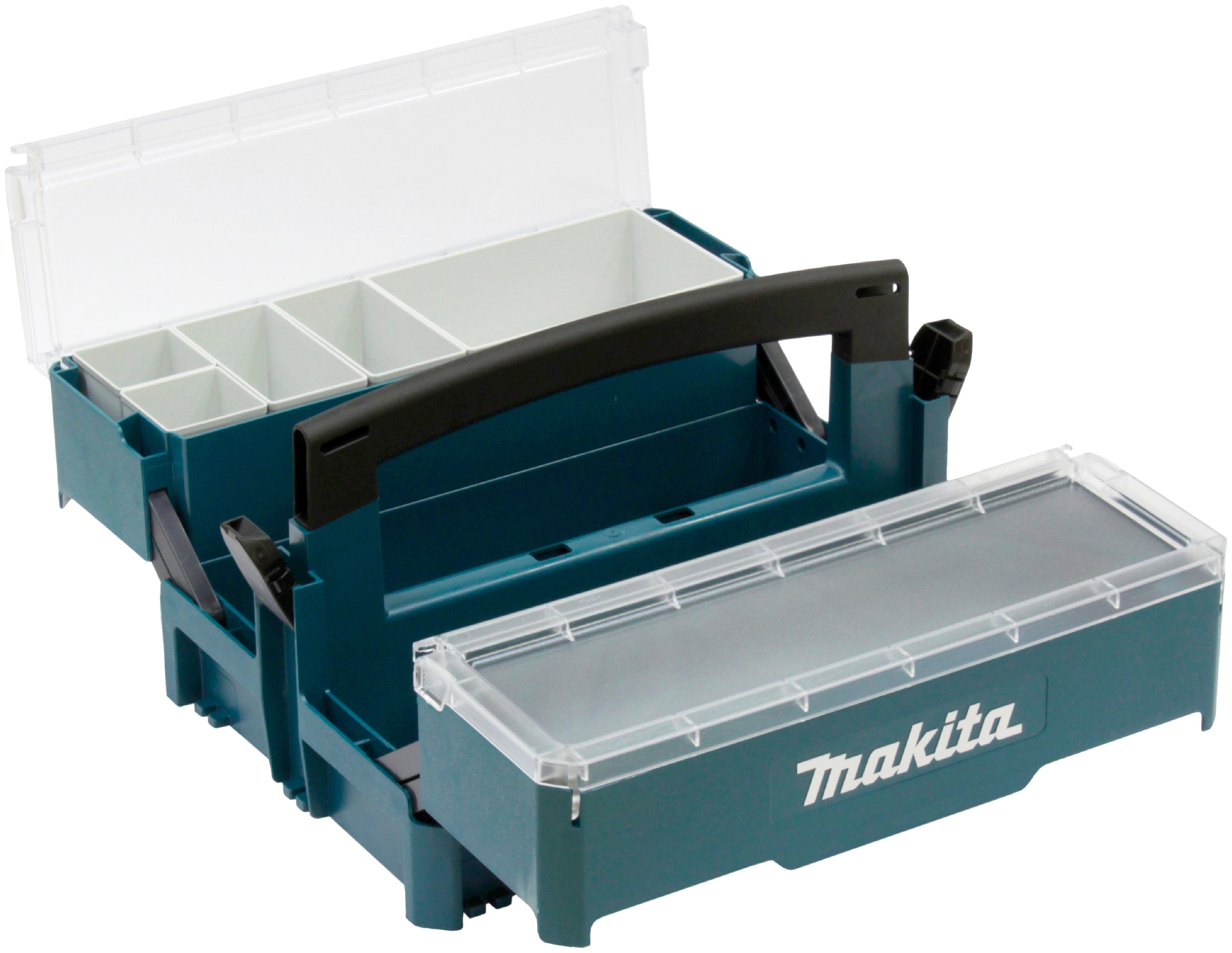 Makita Werkzeugkoffer P-84137, unbefüllt, BxHxT: 395x295x233 mm, Dank transparentem Deckel ist sofort erkennbar, wo sich etwas befindet Makita Werkzeugkoffer P-84137, unbefüllt, BxHxT: 395x295x233 mm, Dank transparentem Deckel ist sofort erkennbar, wo sich etwas befindet