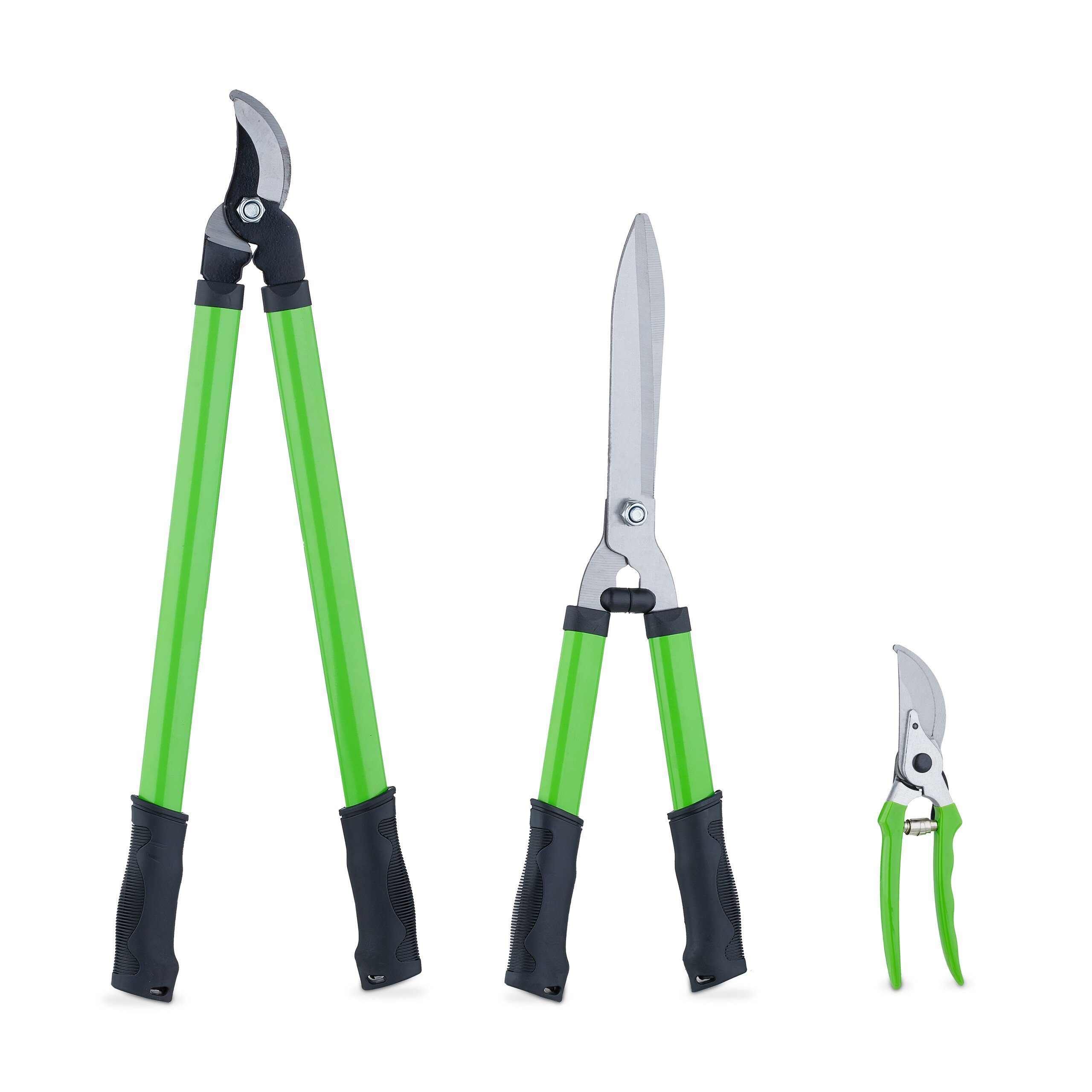 relaxdays Gartenschere 3-teiliges Gartenscheren-Set günstig online kaufen