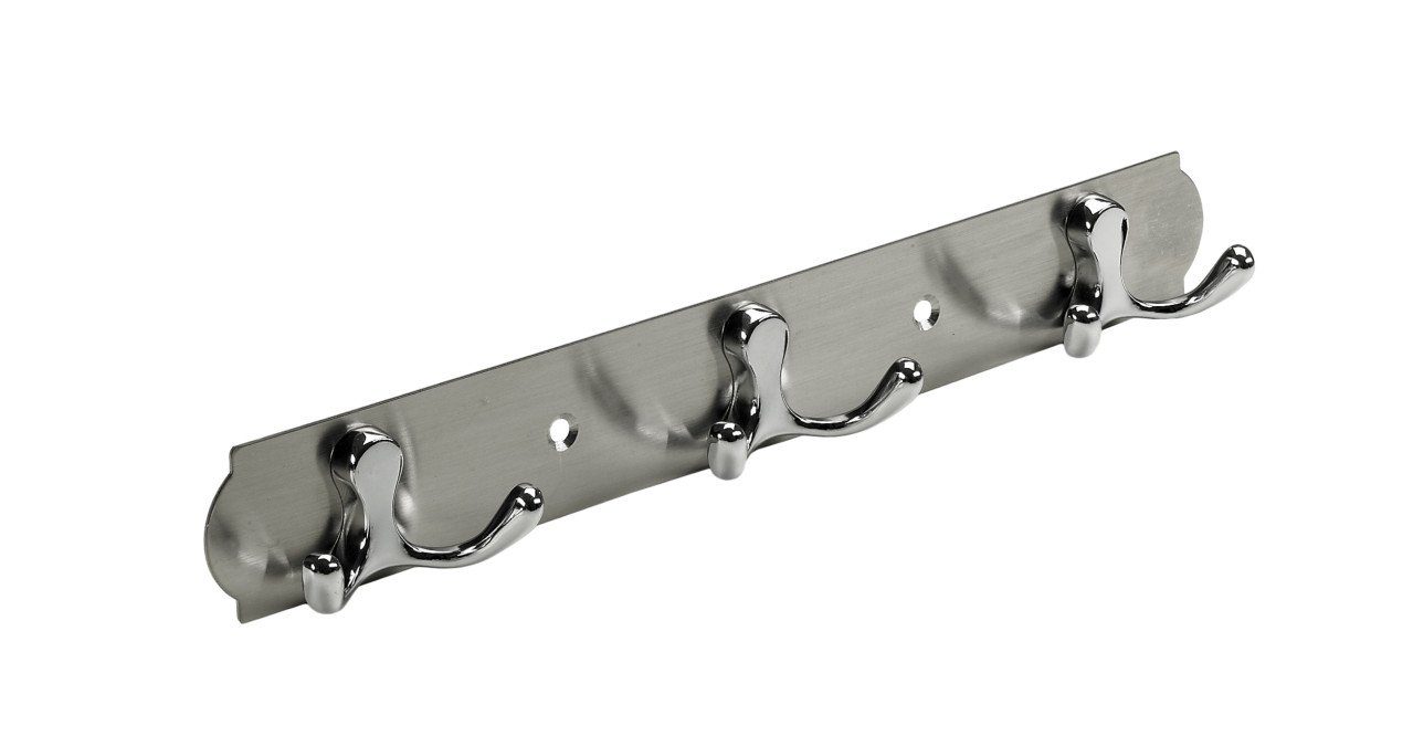 Hettich Garderobenleiste Hettich Garderobenleiste 3 Haken 28,0 x 3,8 x 3,3