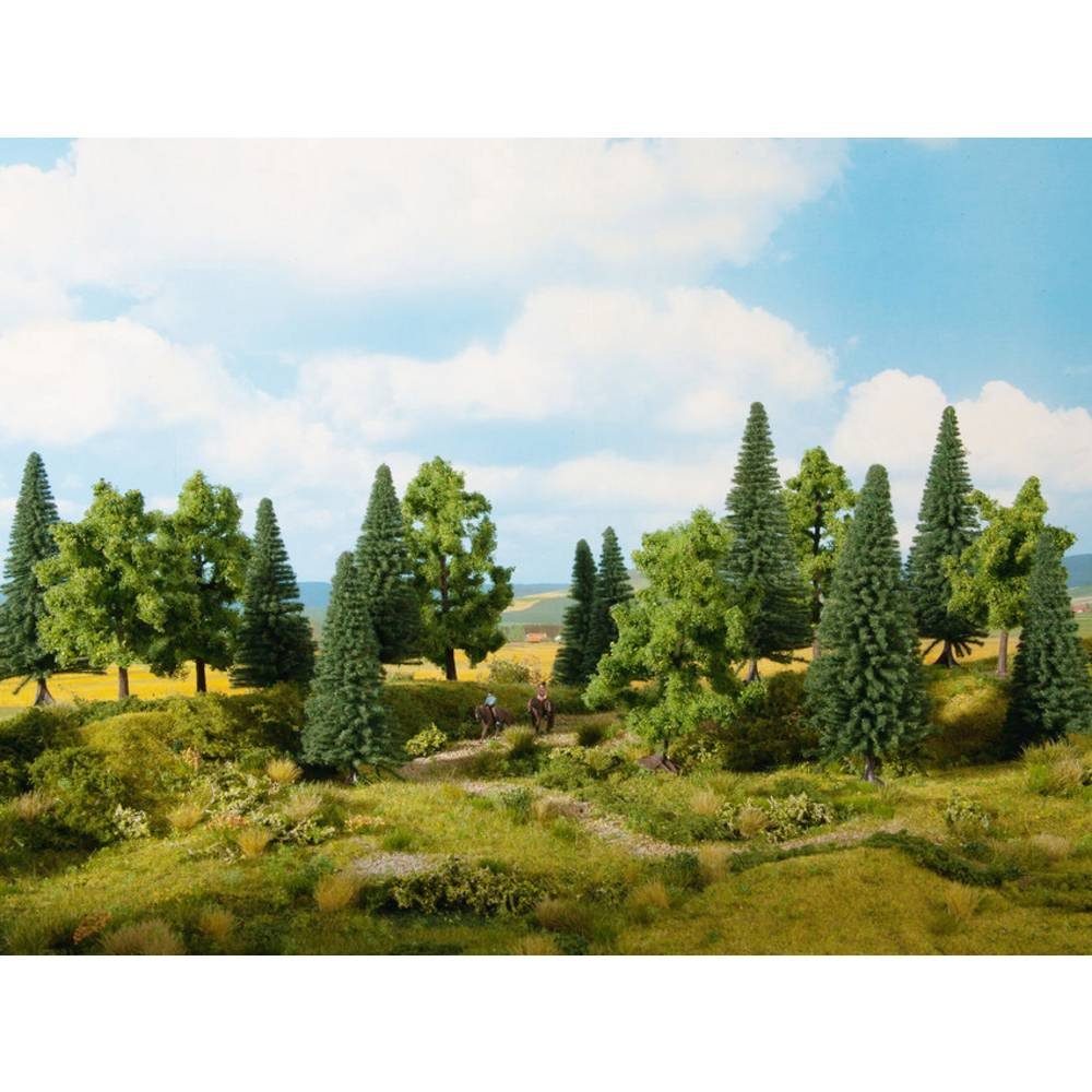 Modelleisenbahn-Baum 6er-Set Baumpackung Mischwald