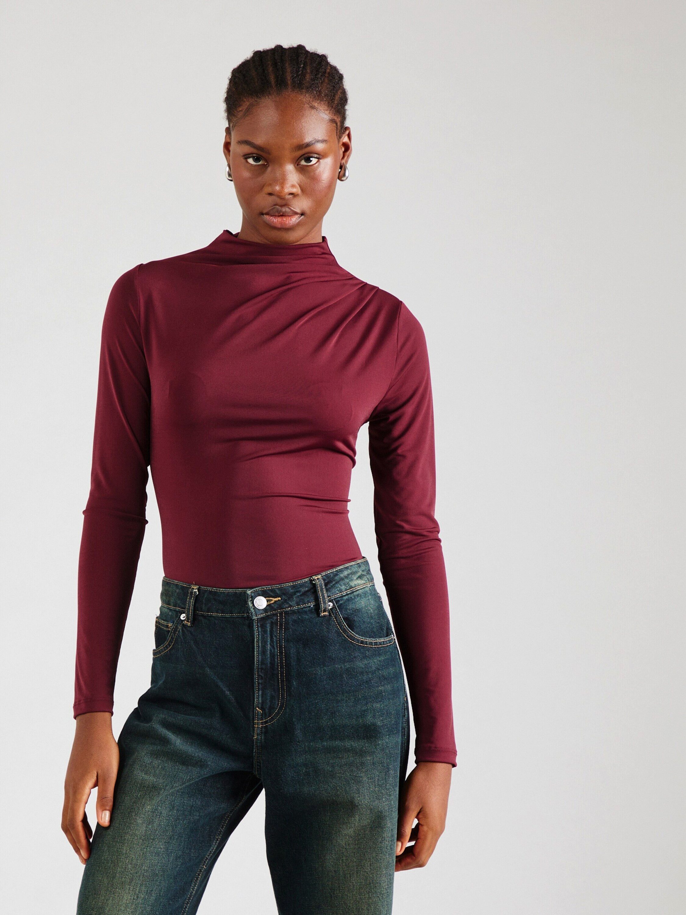 pieces Langarmshirt PCMadison (1-tlg) Falten günstig online kaufen