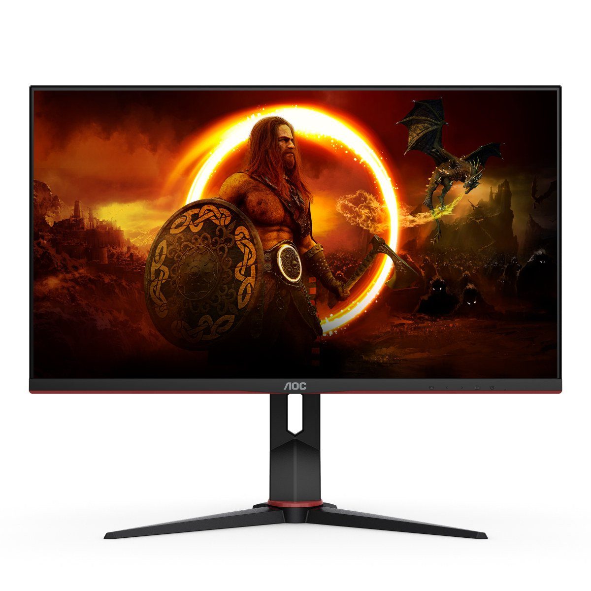 cm/28 3840 Reaktionszeit, AOC 2160 Ultra 4K (71,1 1 U28G2XU2/BK Gaming-Monitor x IPS) ", ms px, HD, Hz, 144