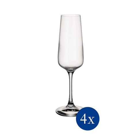 Villeroy & Boch Champagnerglas Ovid Champagnergläser 250 ml 4er Set, Glas