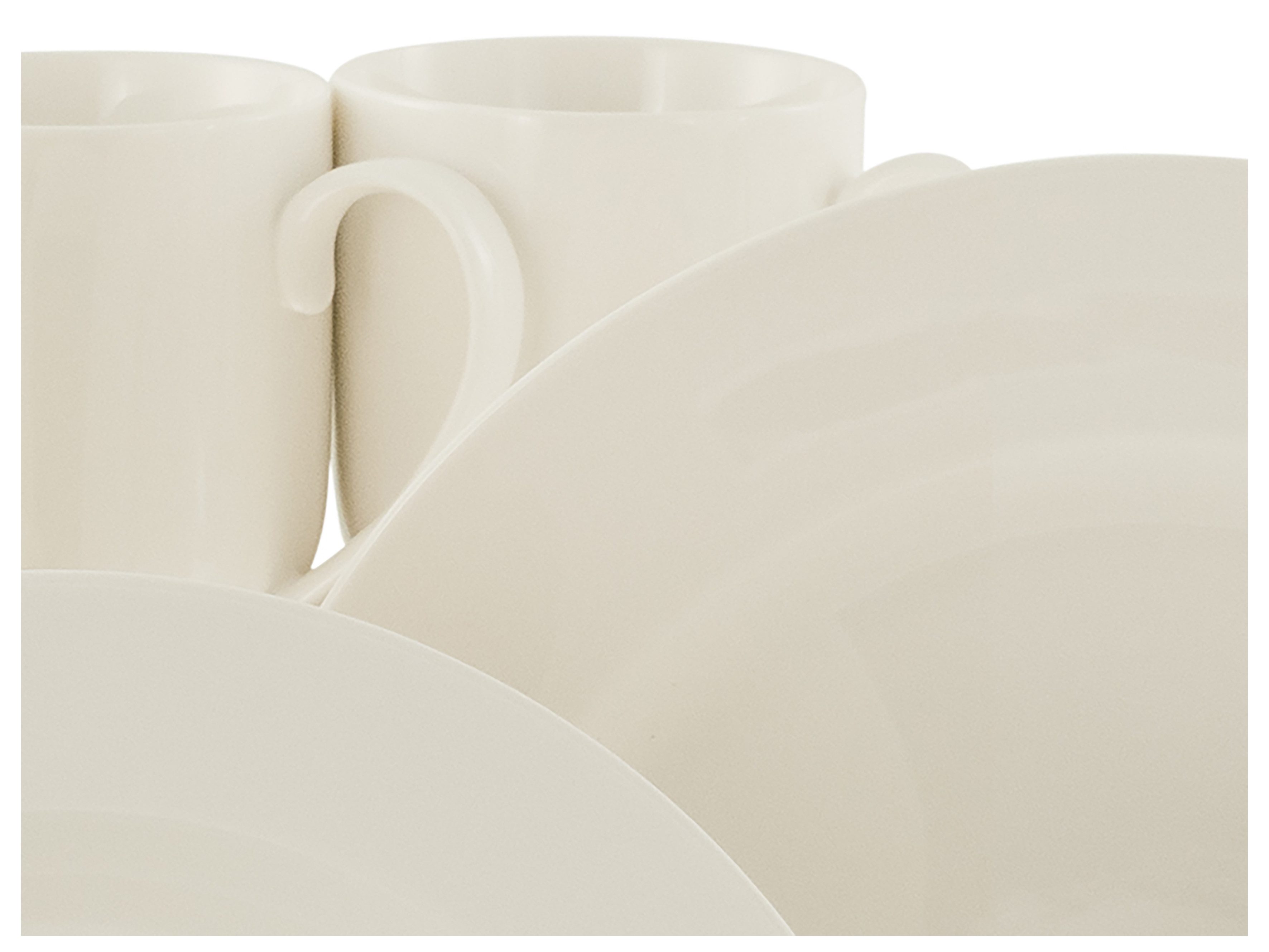 CreaTable Kombiservice Fleur Royal, Kombi-Service 42-tlg (42-tlg), 6 Personen, Porzellan, Traditionelle Fahnenform