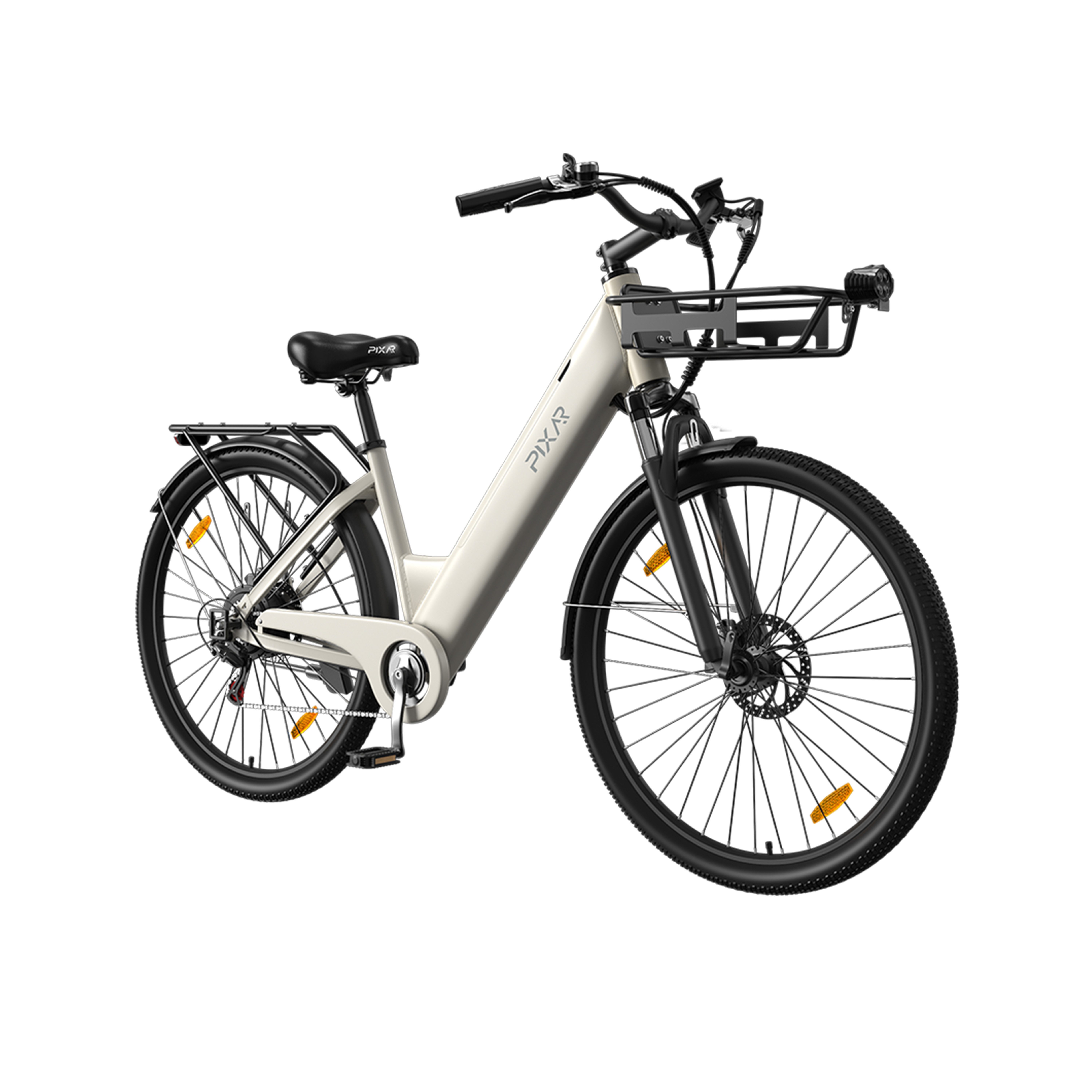 PIXAR E-Bike Pedelec 28 Zoll Citybike 36V 13Ah Akku 250W Motor bis 25 kmh Shimano, 7 Gang, Heckmotor, 468 Wh