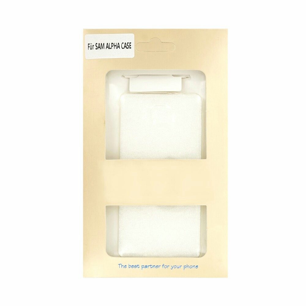 Handytasche Silikonhülle für Samsung Alpha SM-G850F - klar Handyhülle Schutz Tasch (Bumper)