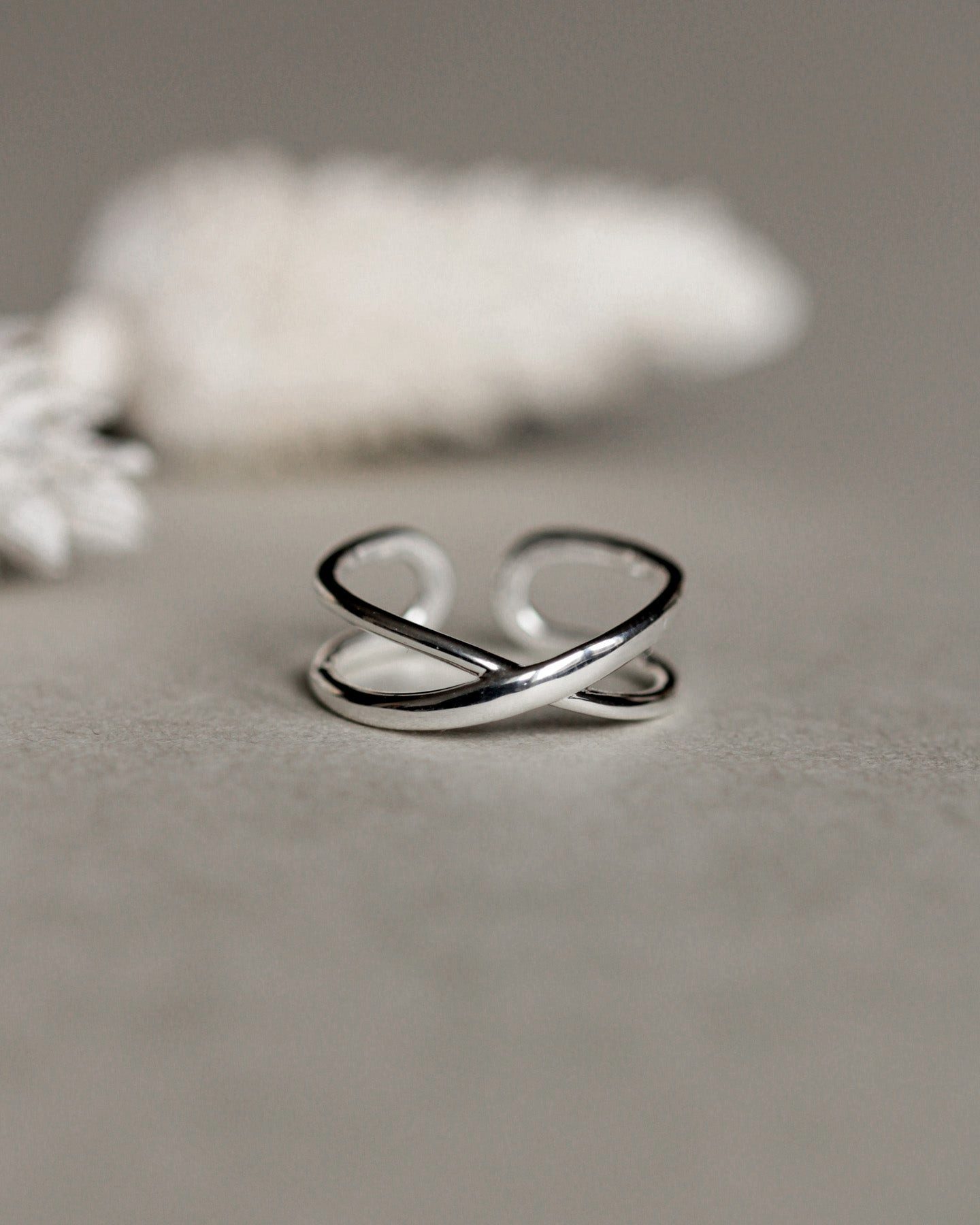 lille mus Silberring Ring 'Doppel' 925 günstig online kaufen