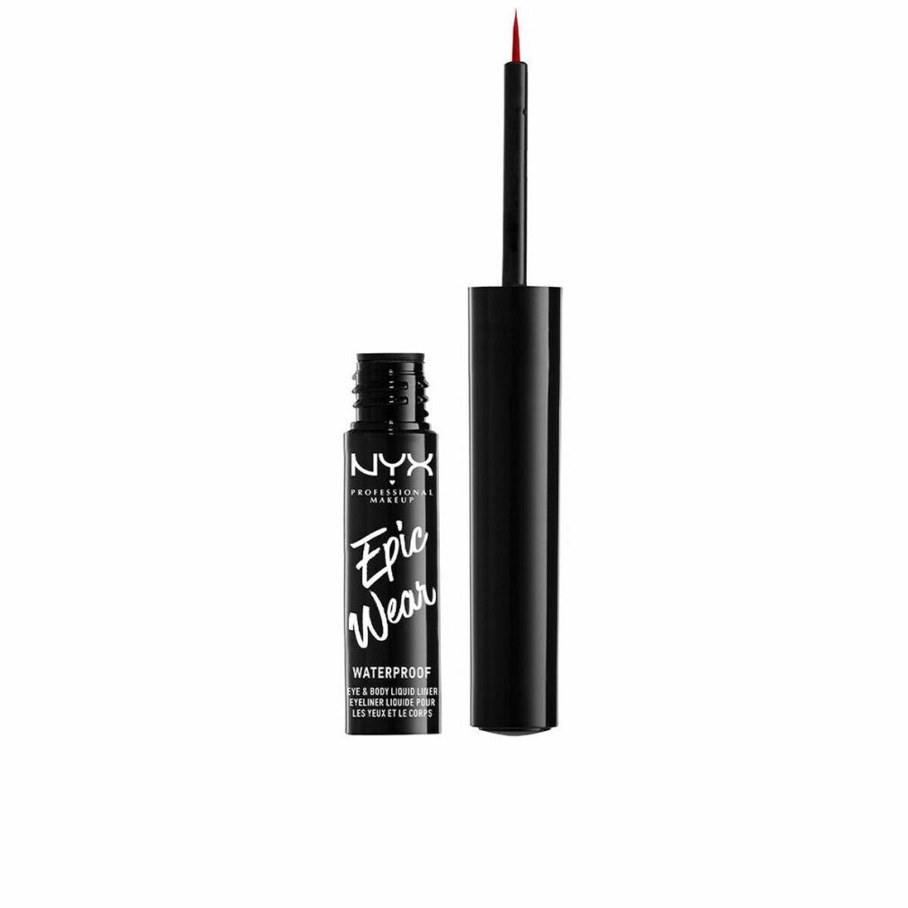 Nyx Professional Make Up Подводка для глаз Epic Wear Waterproof Red 3,50ml