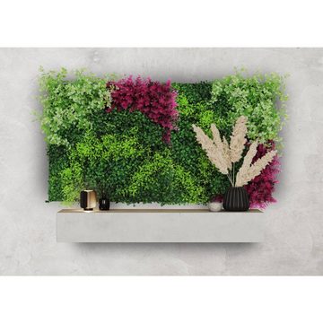 JANGAL 3D Wandpaneel Modular Wall, 520 x 520 mm, Design Flora, Pink