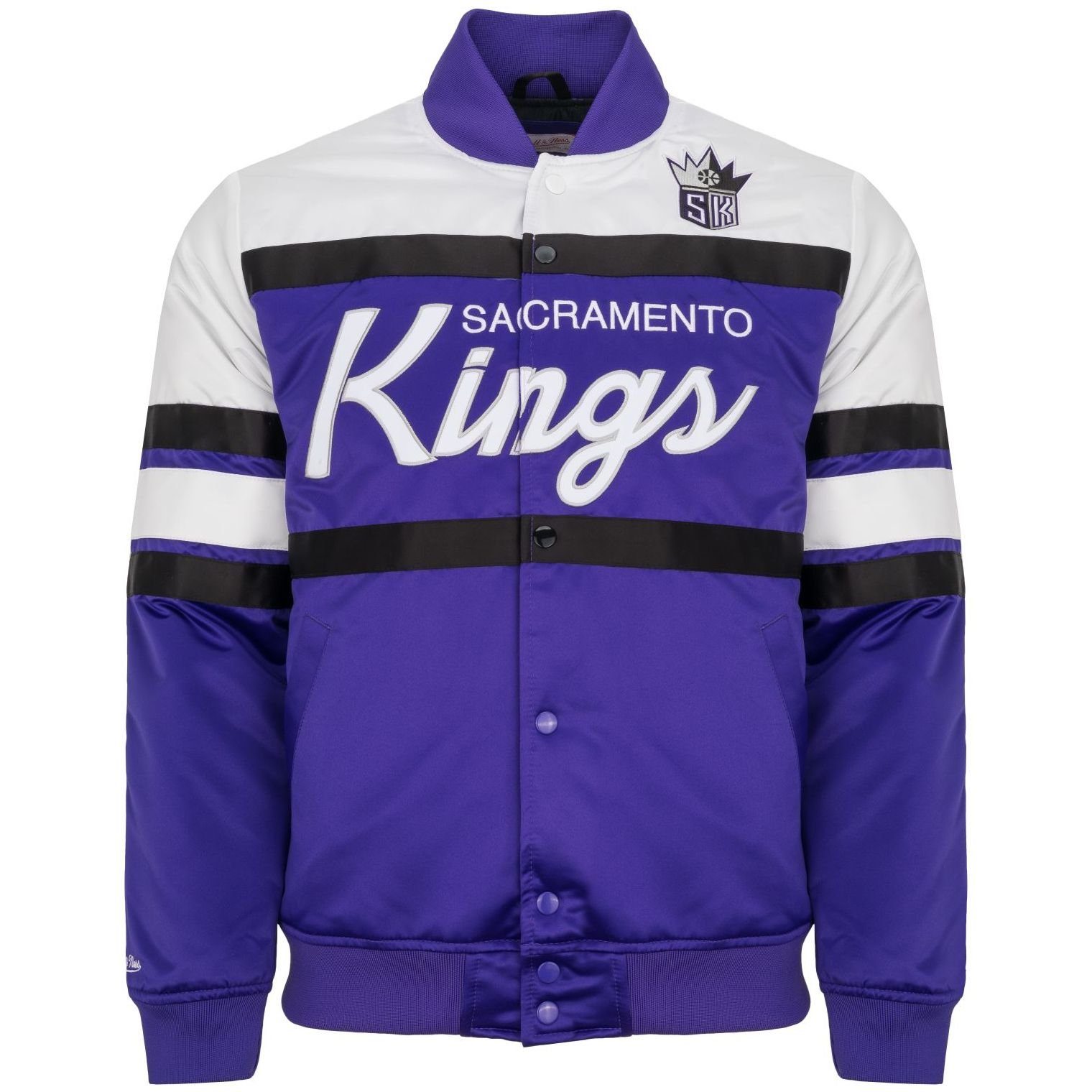 Mitchell Ness Windbreaker Heavyweight Satin SCRIPT Sacramento Kings