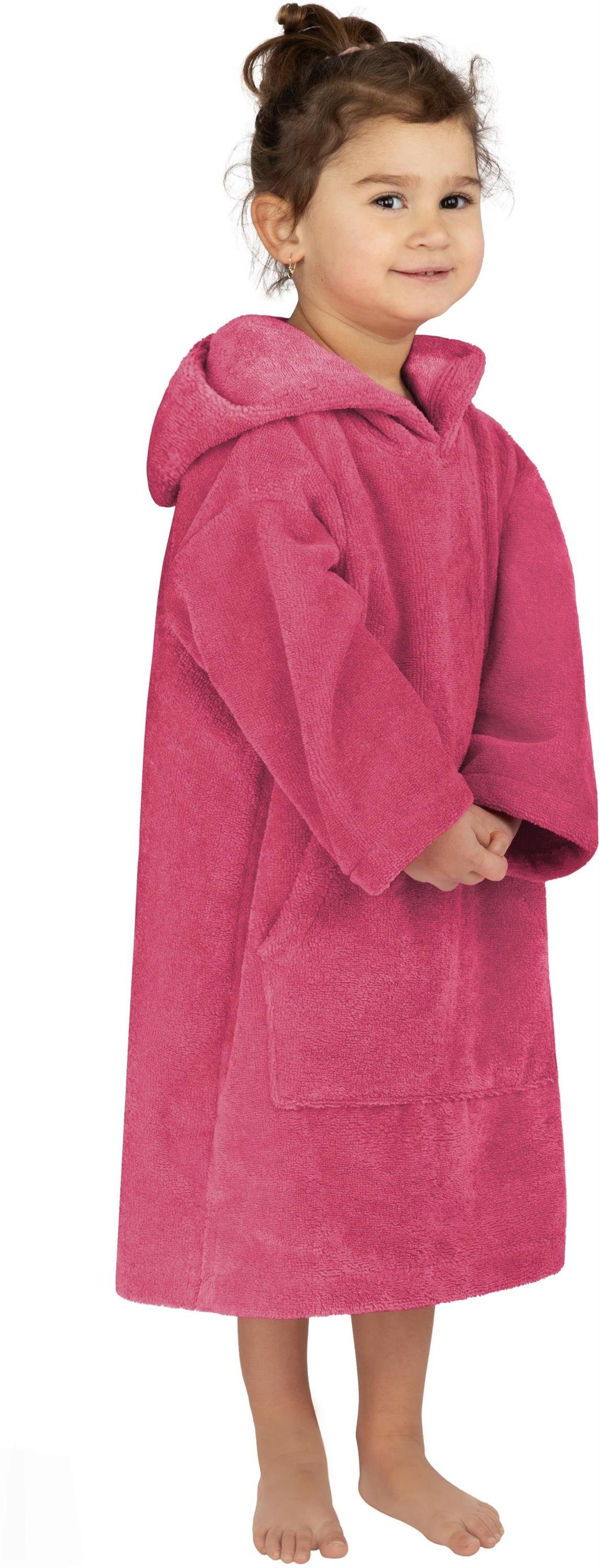 normani Badeponcho Kinder langarm Poncho 2-5 Jahre Pichilemu, Baumwolle, Kapuze, Schlupf, Kinderponcho mit trocknender Baumwoll-Innenseite