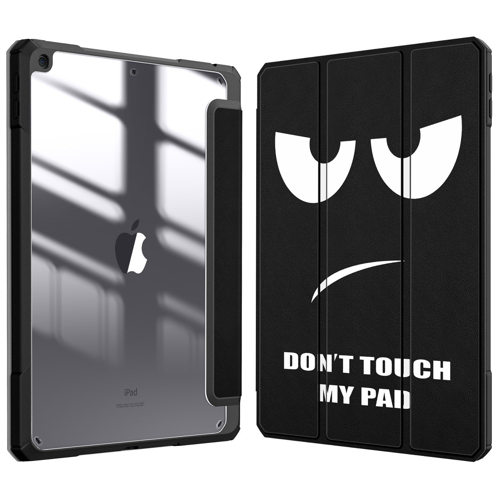 Fintie Tablet-Hülle Hybrid Hülle für 10.2 Zoll iPad 9. Gen 2021/8. Gen 2020/7. Gen 2019, mit Stifthalter - Stoßfeste Schutzhülle mit transparenter Hartschale