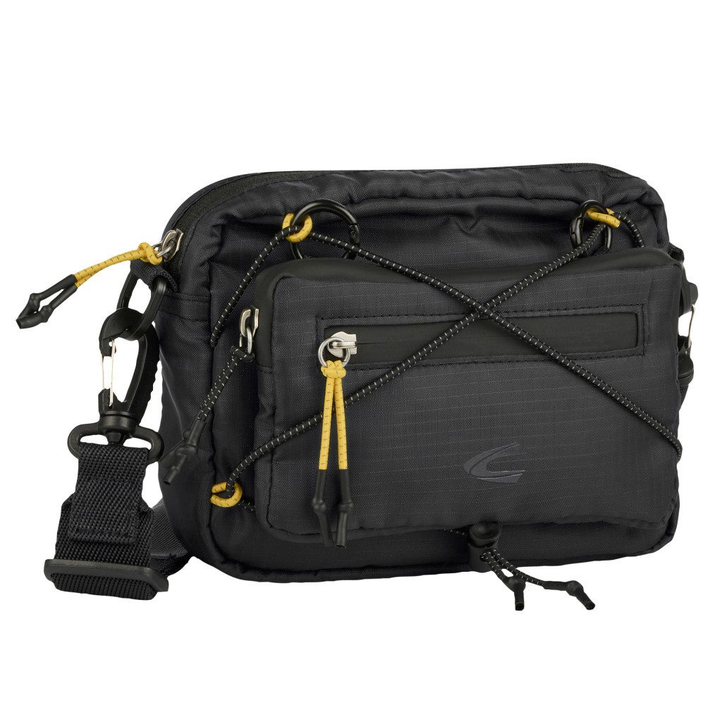 camel active Handtasche Shores (Set, 2-tlg., abnehmbare Reißverschlusstasche vorne), Ultraleicht mit sportiver Schnürung abnehmbare Pouch & Reflektdetails