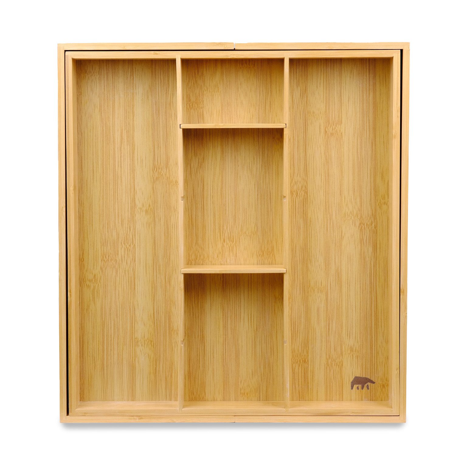 Roxlin Besteckkasten Bambus Besteckkasten Messerhalter Schubladen Organizer günstig online kaufen