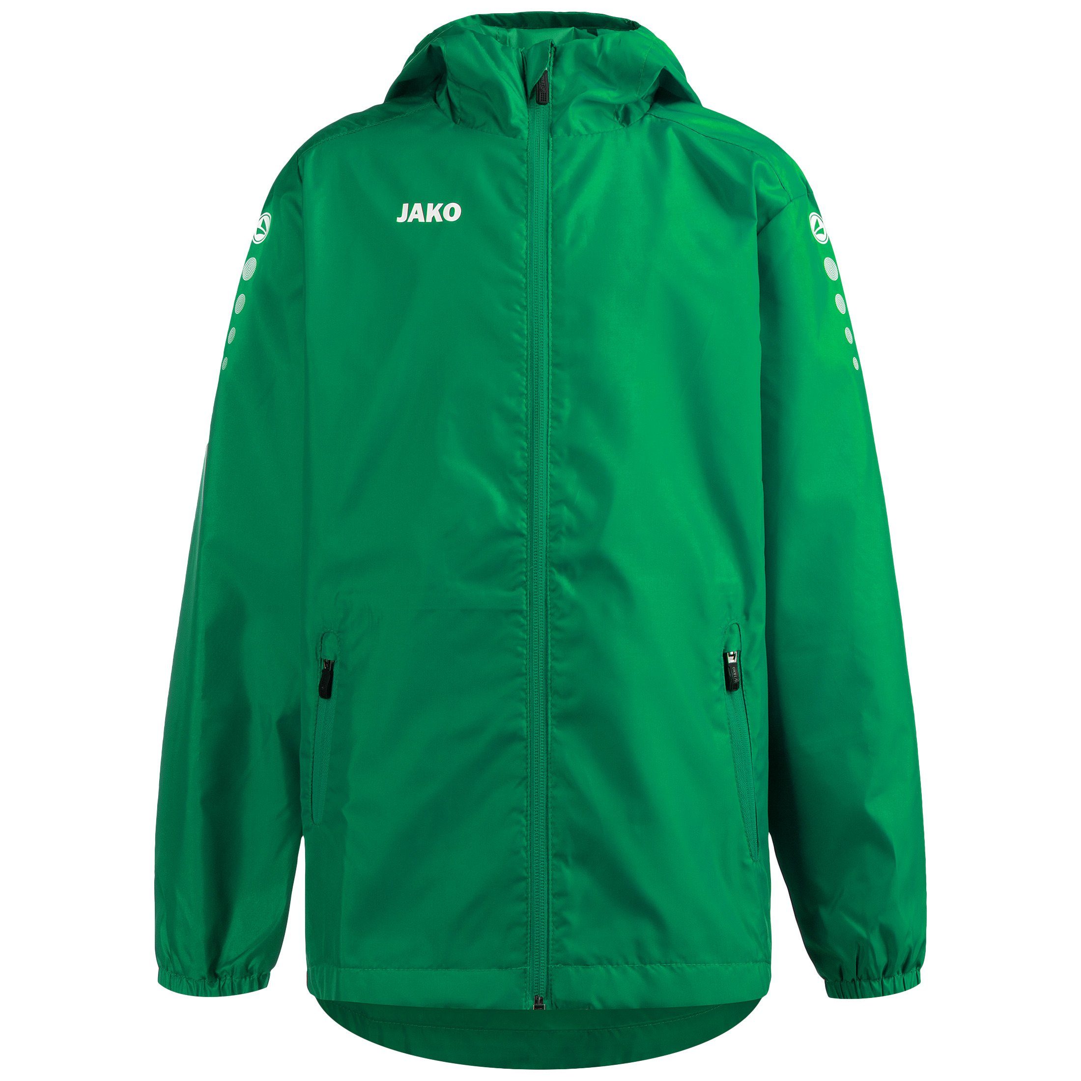 Jako Trainingsjacke Team 2.0 Allwetterjacke Herren grün / weiß | Trainingsjacken