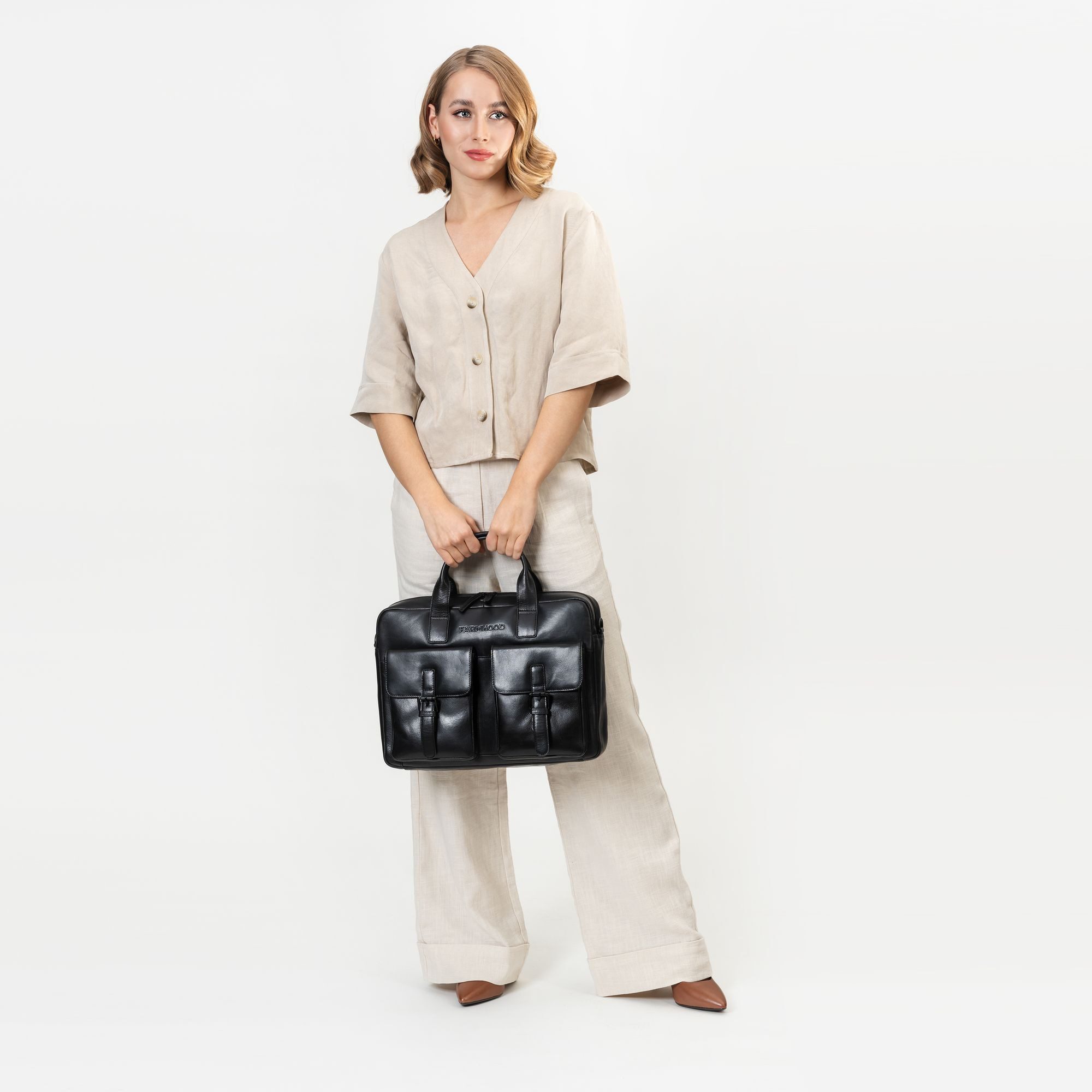 Farmhood Aktentasche Memphis, Leder günstig online kaufen