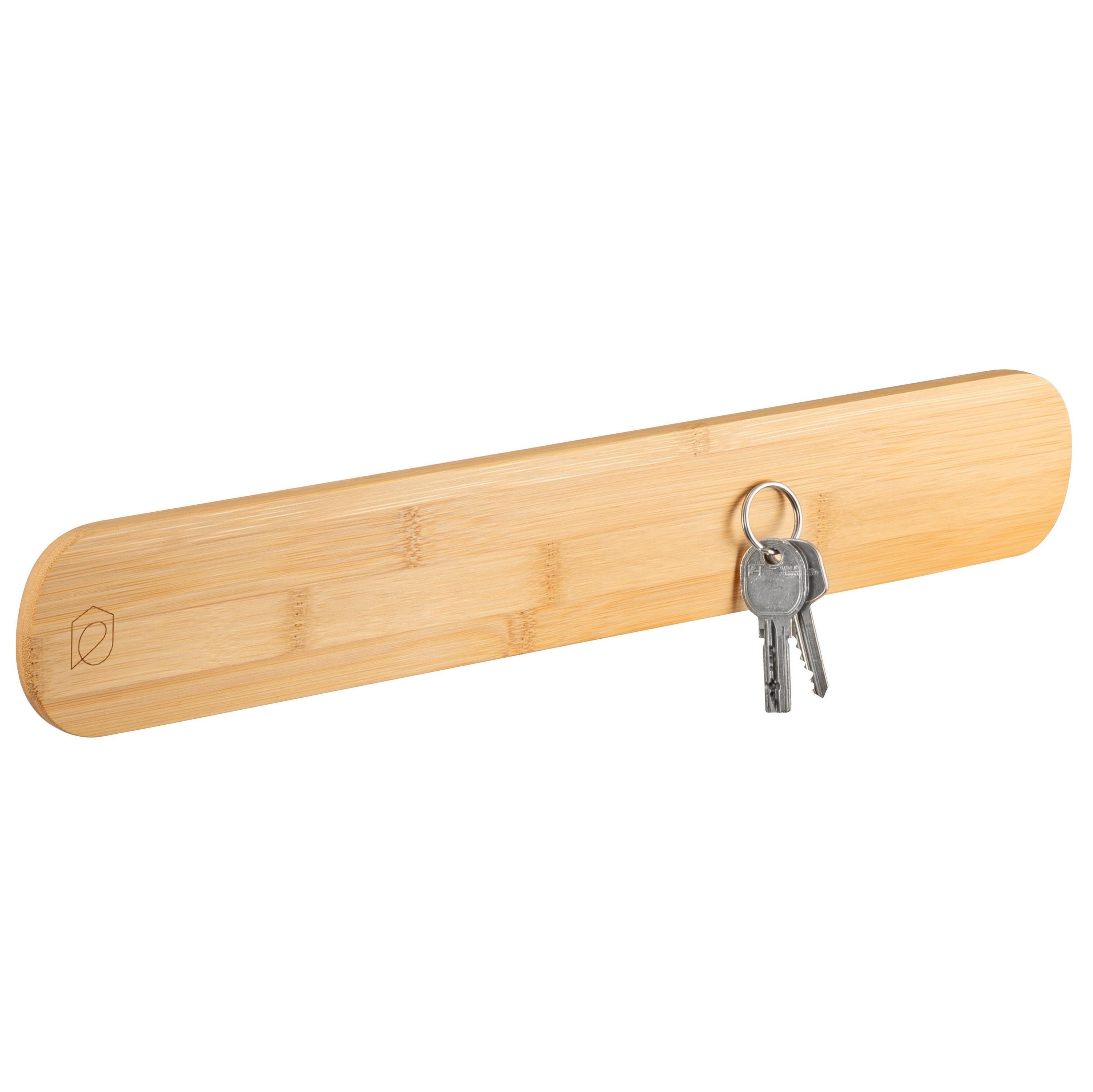 eluno Schlüsselkasten magnetische Schlüsselleiste aus Bambus (1 St)