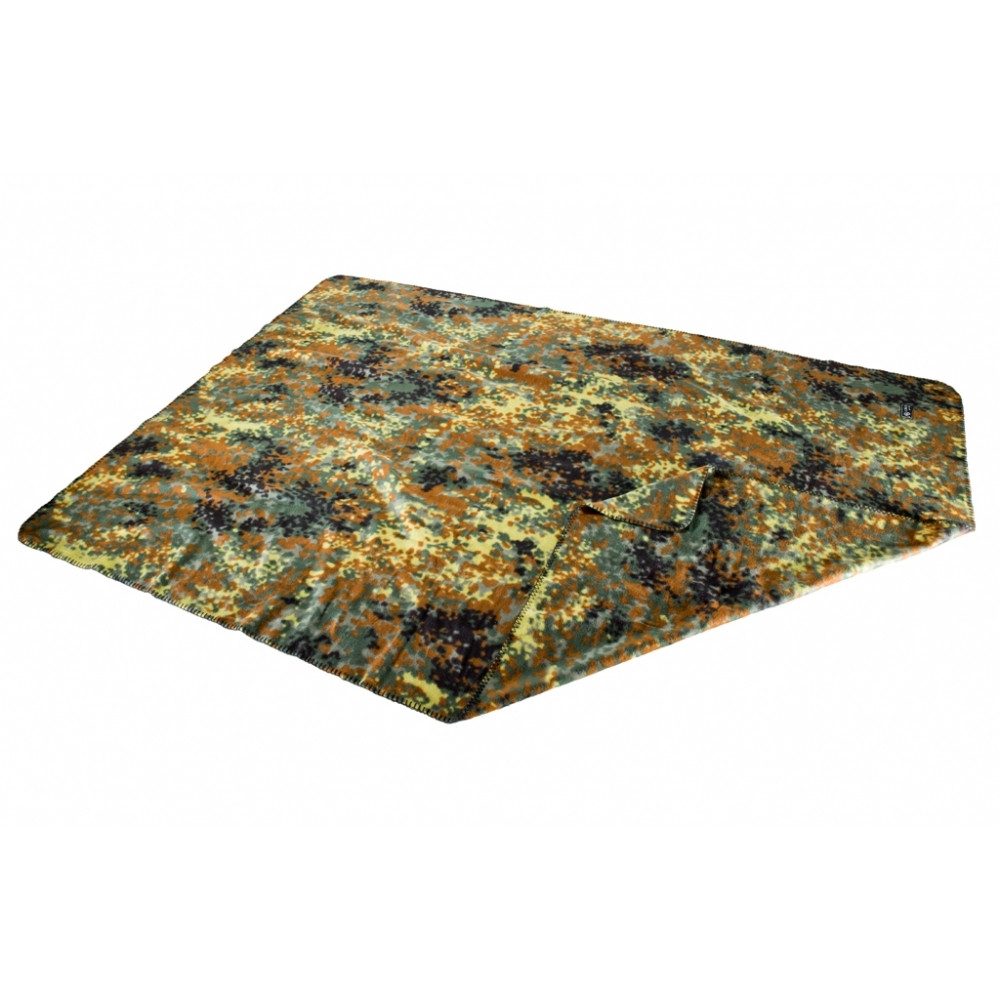 Outdoordecke Fleece-Decke Polyester flecktarn in neuem Design 2,00 x 1,40 m, A. Blöchl
