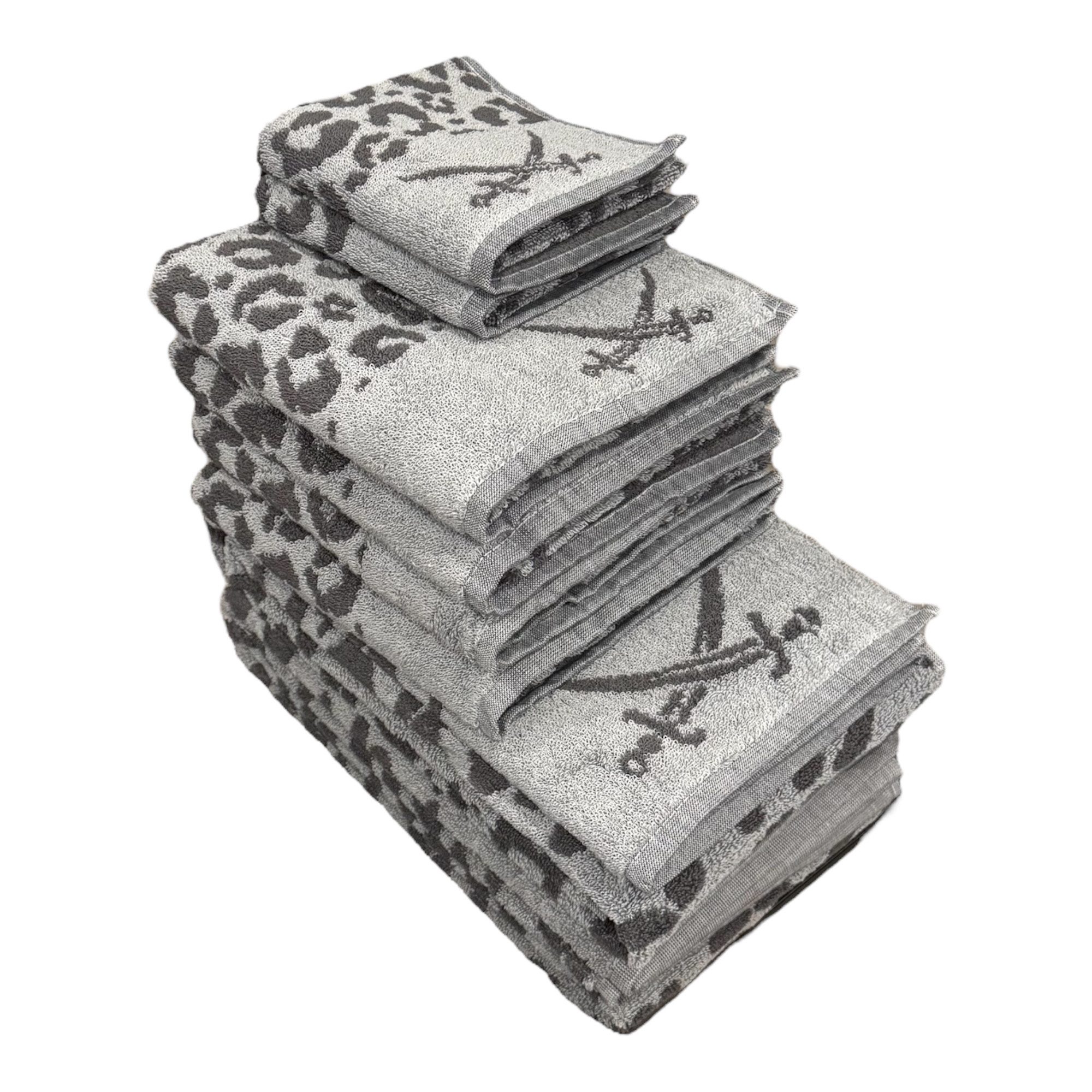 ZWOLTEX Handtuch-Set „Rondo 2“ – 100% ägyptische Baumwolle, Velour-Borte