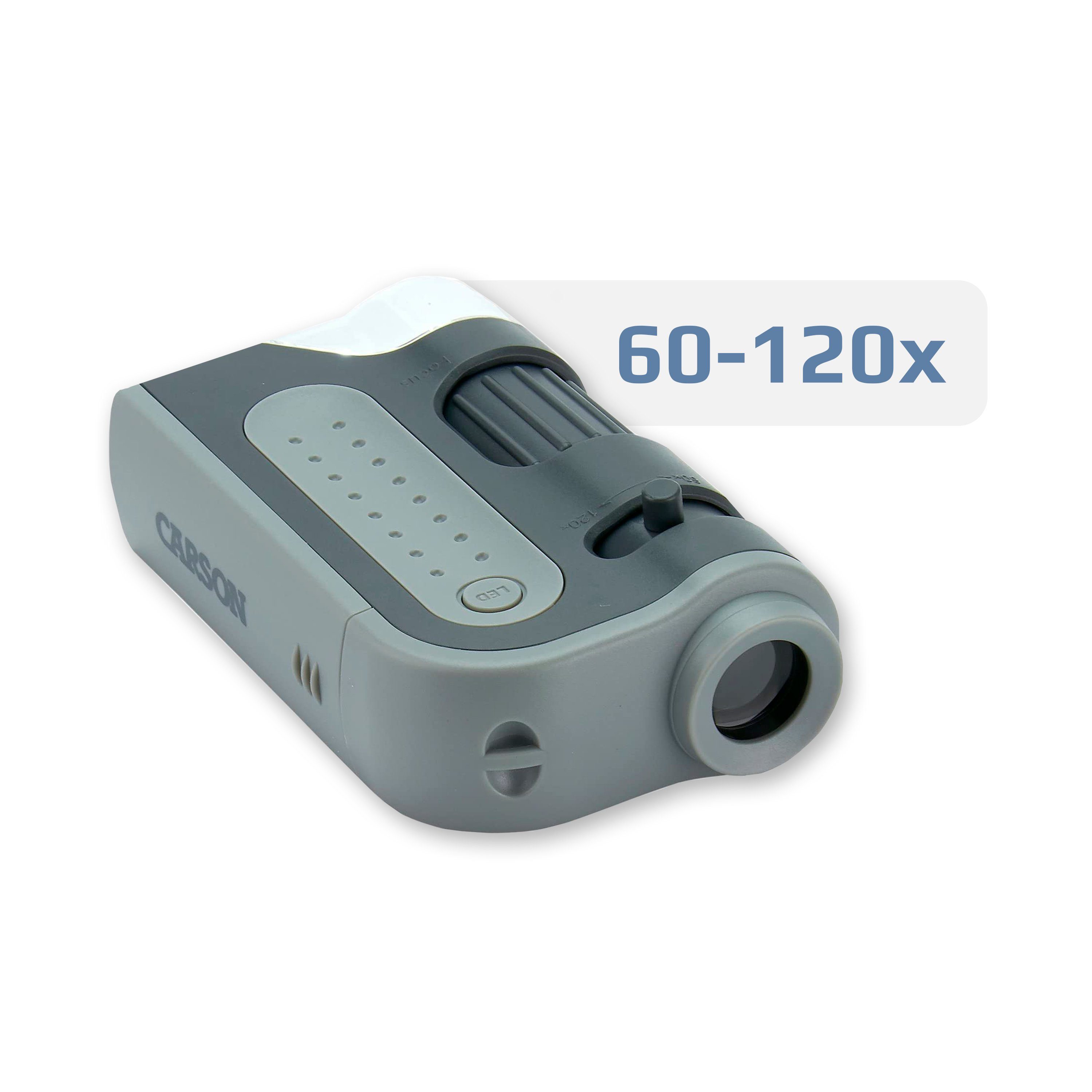 CARSON MM-300 Taschenmikroskop (120x-60x, asphärisches Linsensystem) – Bild 3 von 5