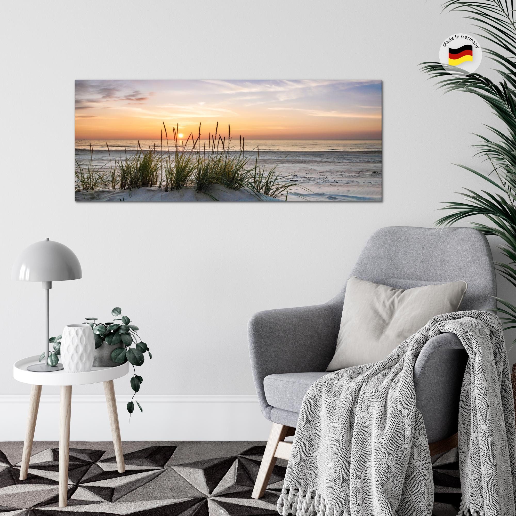 Runa Art Wandbild Natur Landschaft Bild Wohnzimmer Schlafzimmer Deko, Sonnenuntergang – Bild 5 von 5