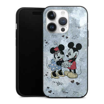DeinDesign Handyhülle Disney Mickey & Minnie Mouse Vintage Mickey&Minnie In Love, Apple iPhone 14 Pro Silikon Hülle Premium Case Handy Schutzhülle