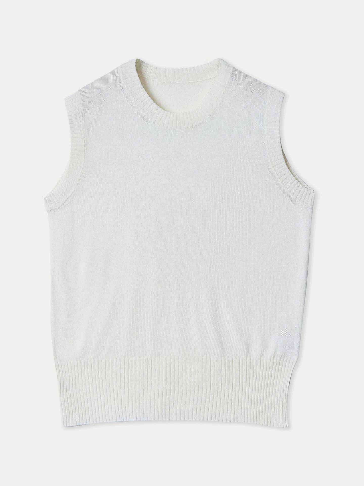 GOBI Cashmere Stricktop Ärmelloses Top aus Kaschmir-Seide