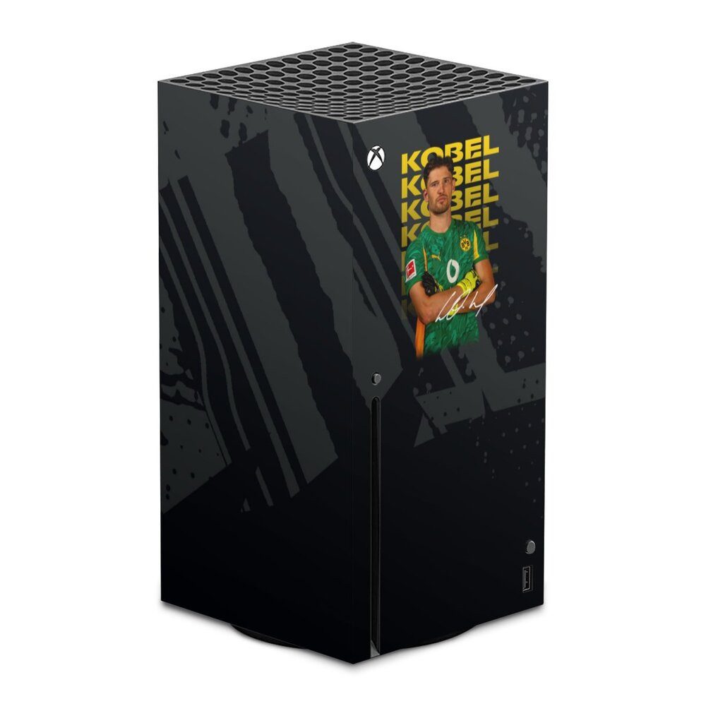 DeinDesign Konsolen-Cover Borussia Dortmund Gregor Kobel BVB Gregor Kobel 25/26, Microsoft Xbox Series X Skin Aufkleber Sticker Folie